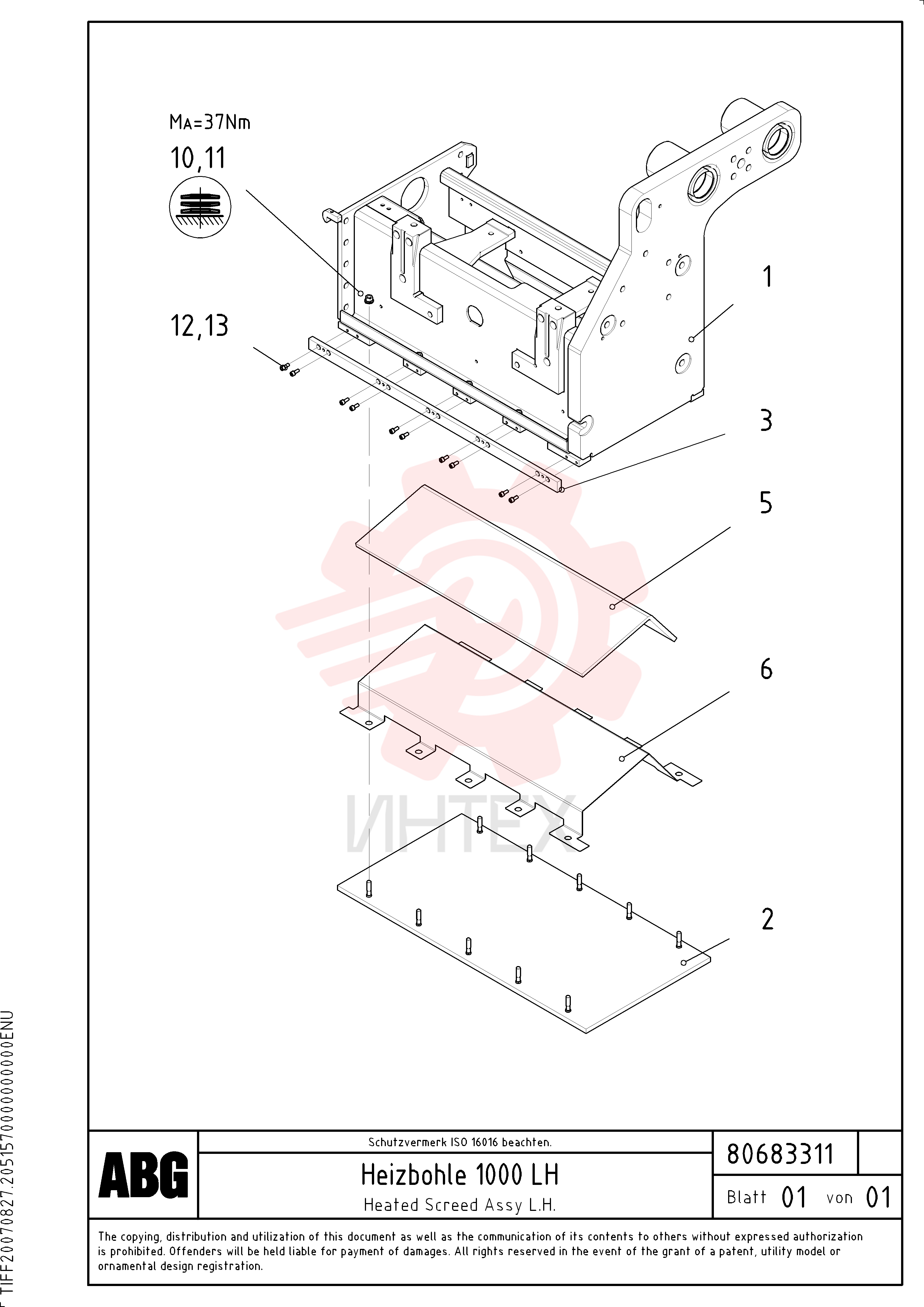 Screed RM 80706963