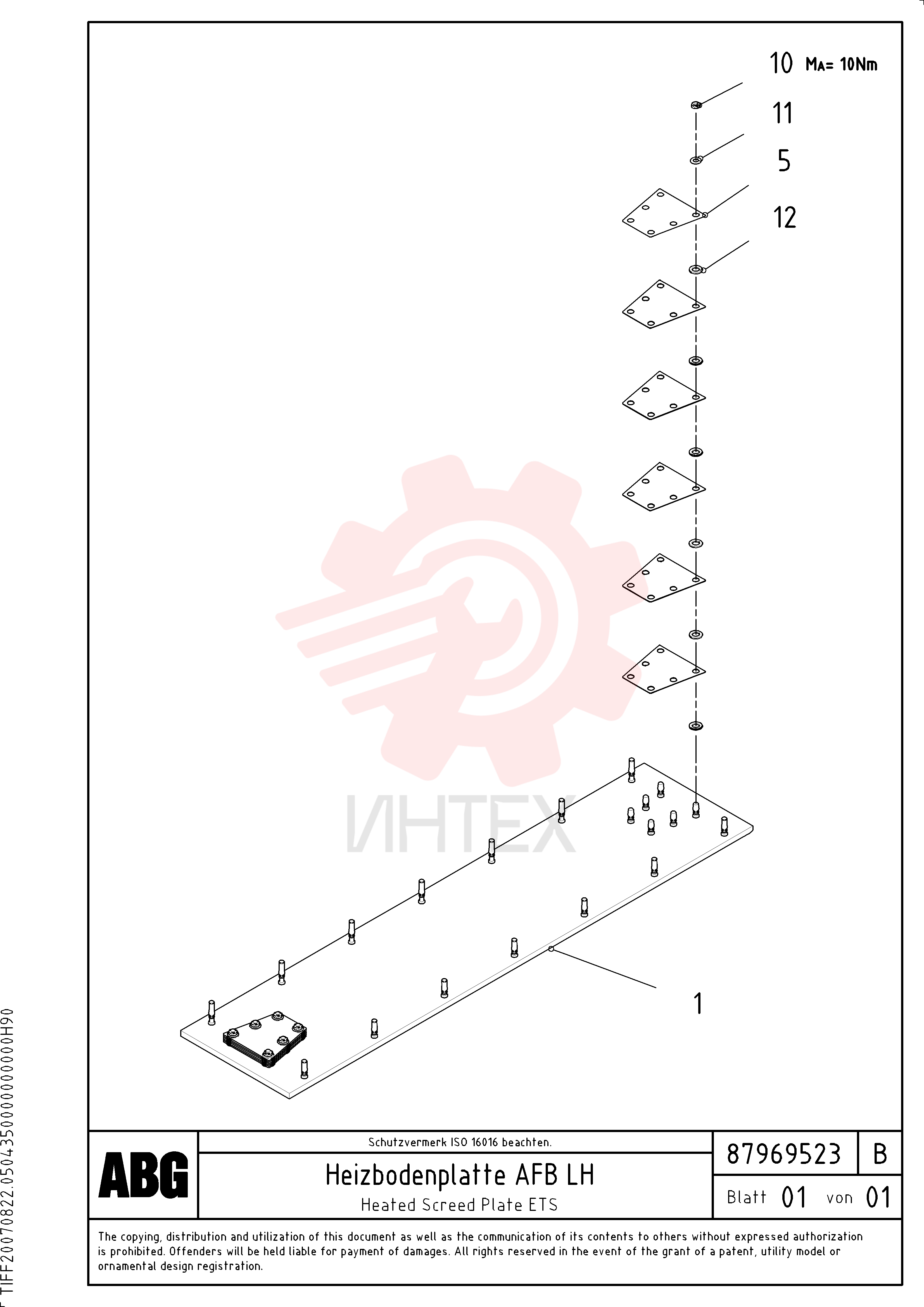 Screed Plate RM 87969143