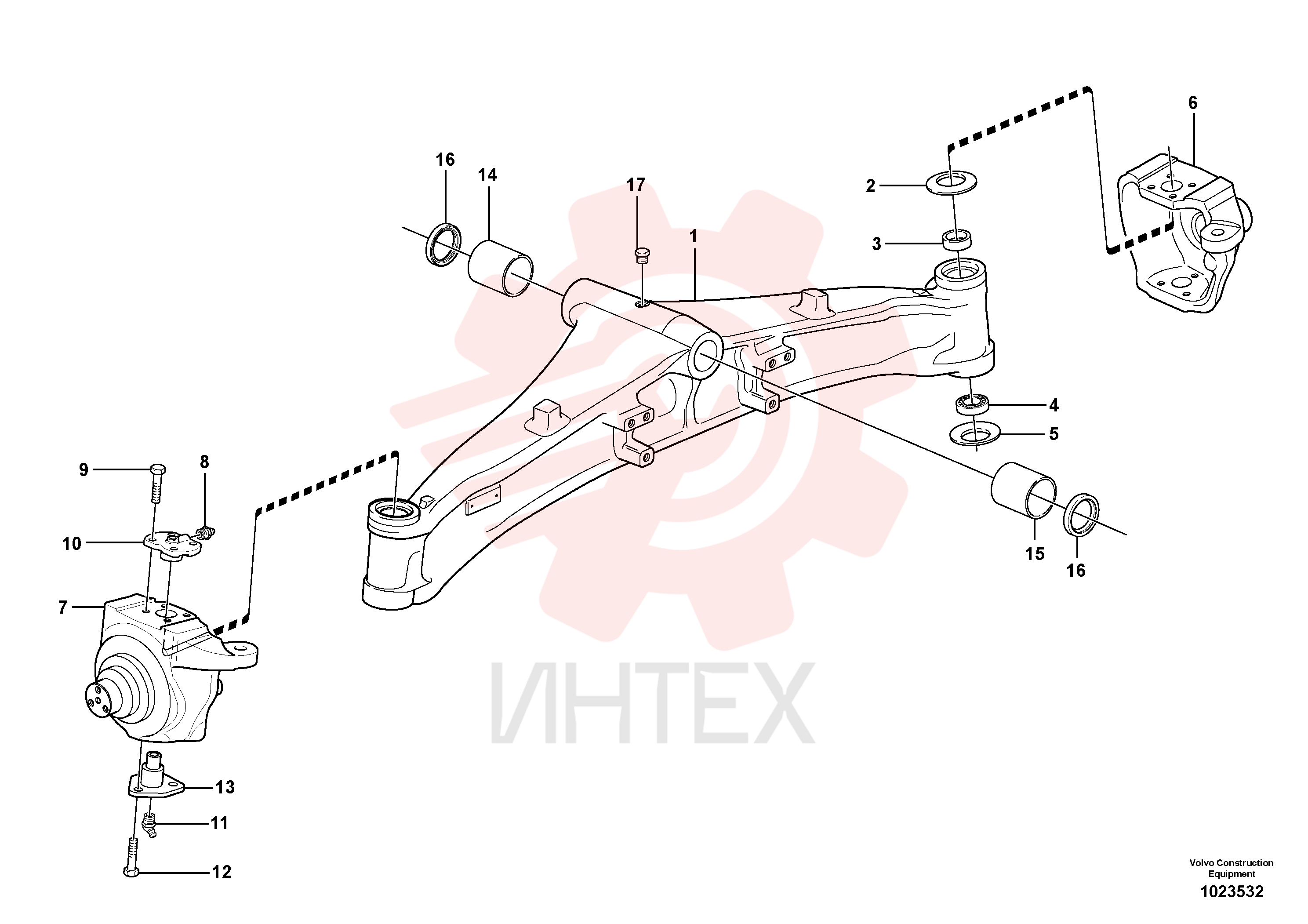 Мост передний VOE 11887359 (2)
