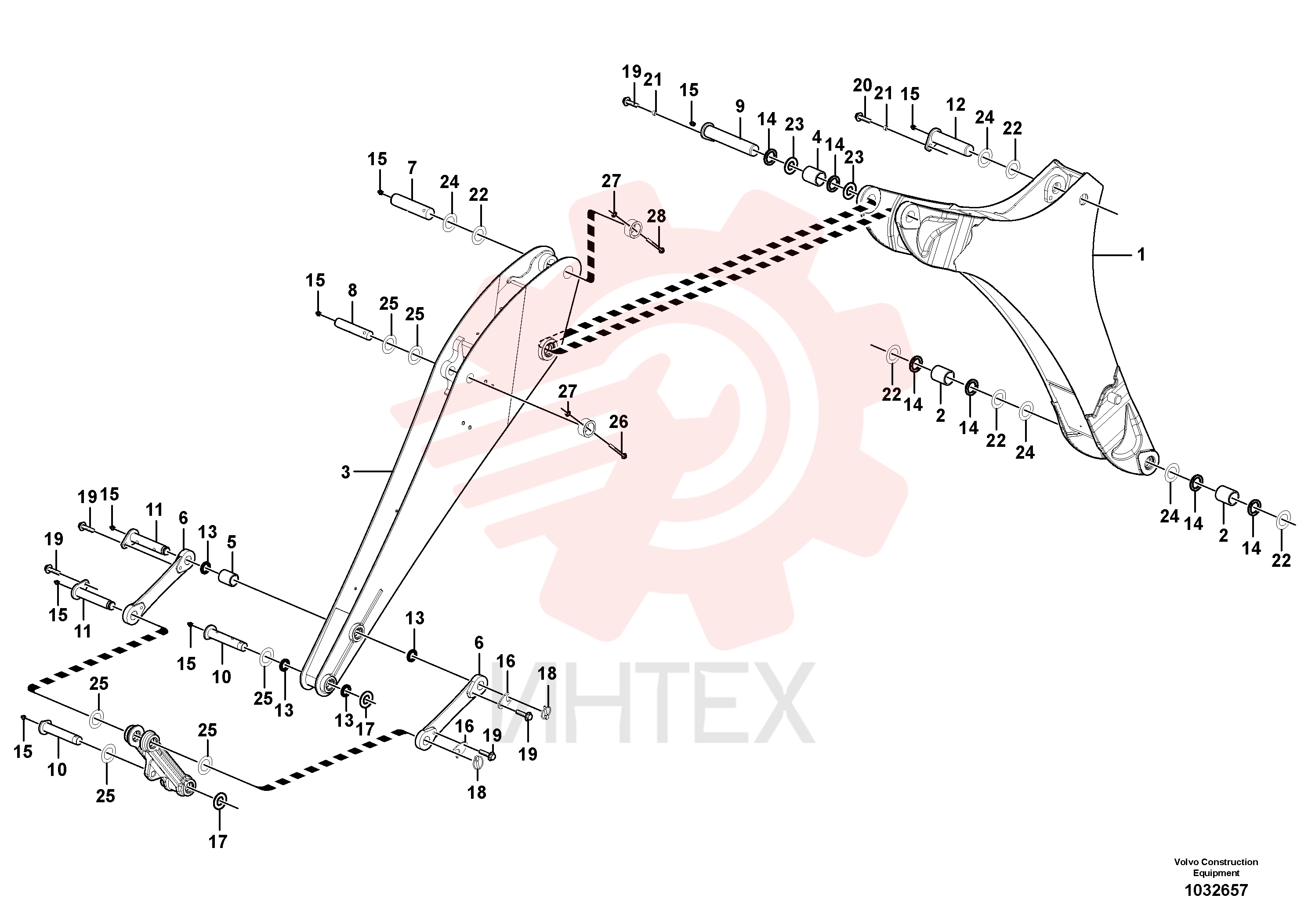 Excavator boom VOE 11889178 (8)