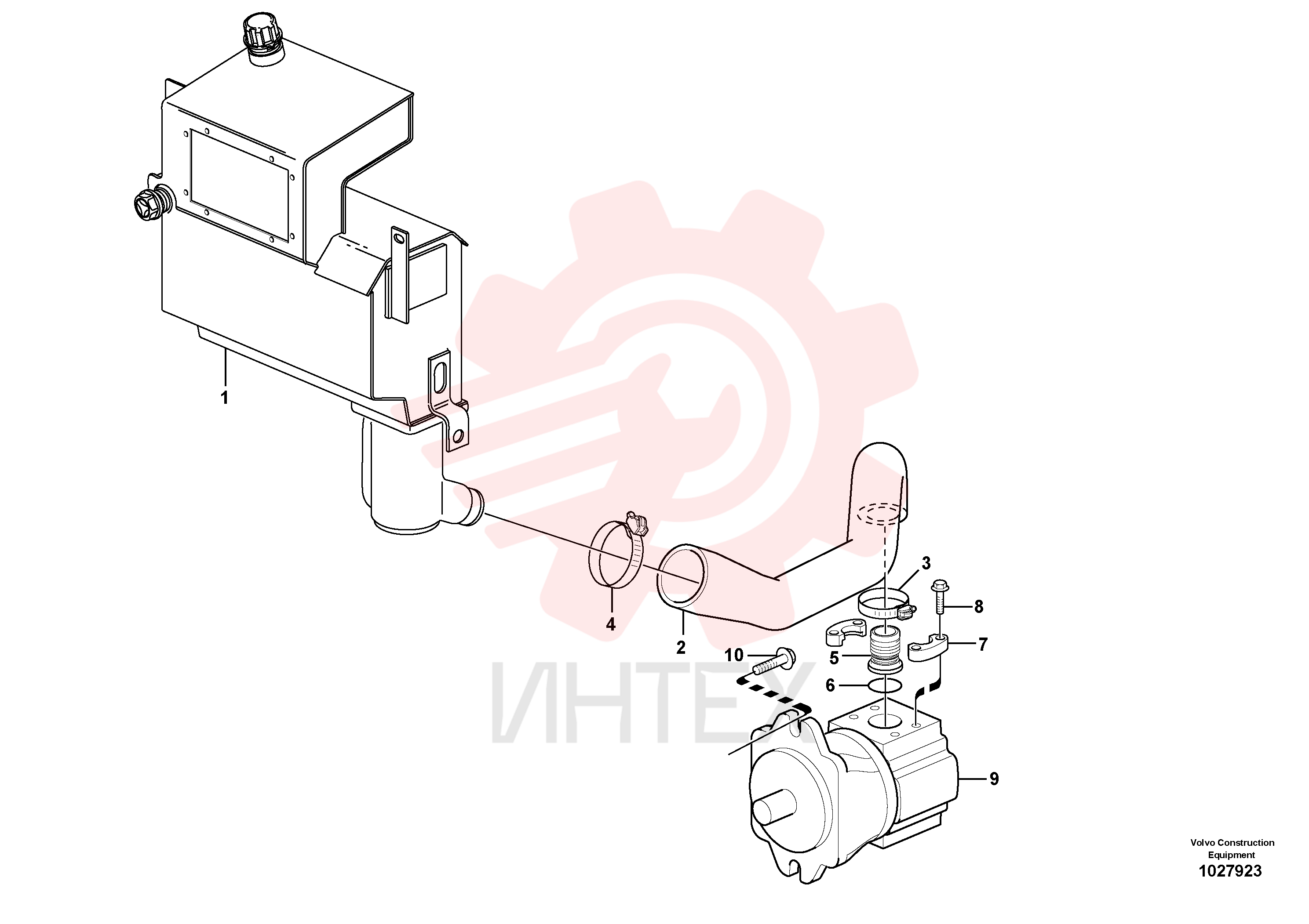 Flange screw VOE 968589 (1)