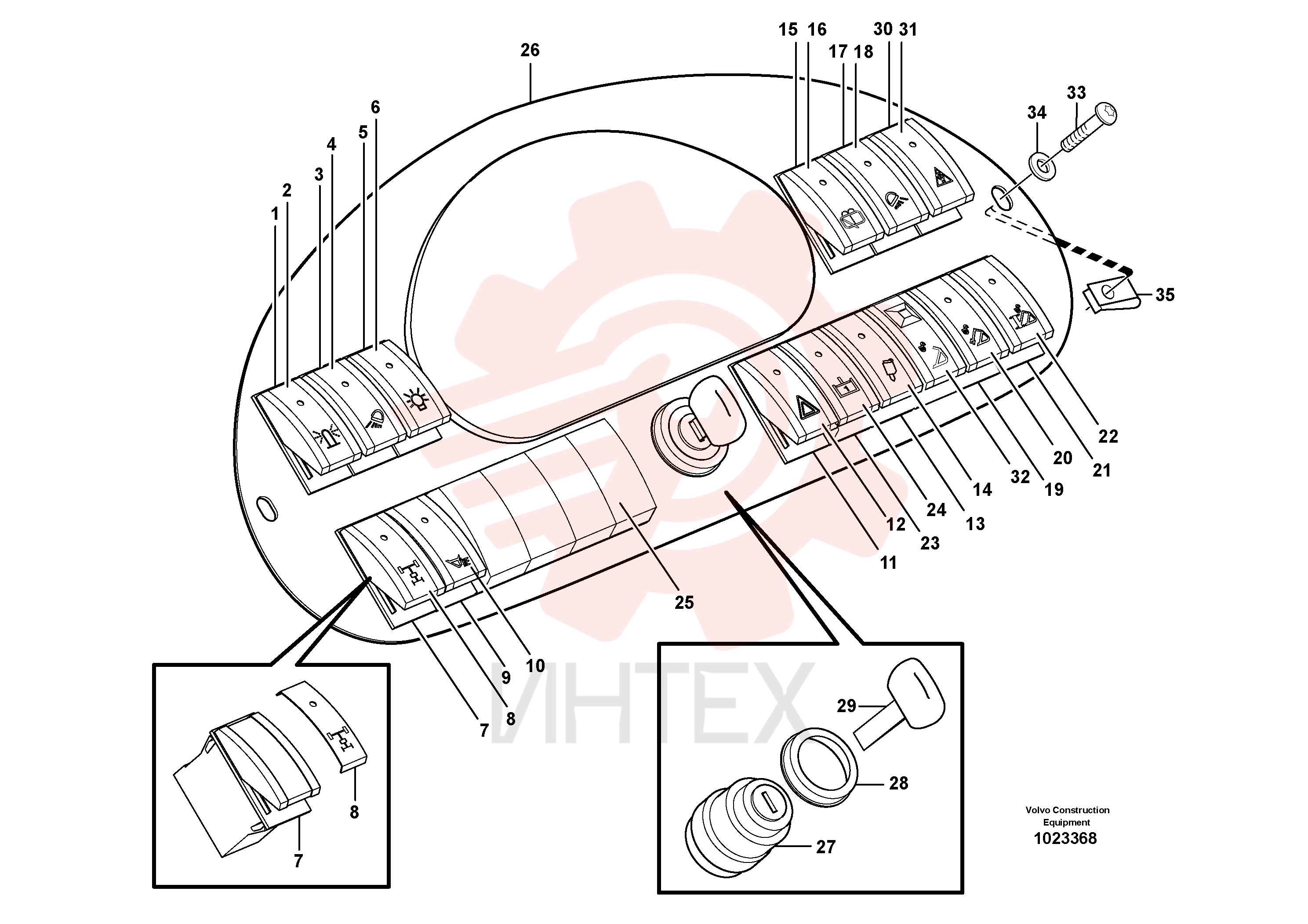 Rocker Switch VOE 11882865 (4)