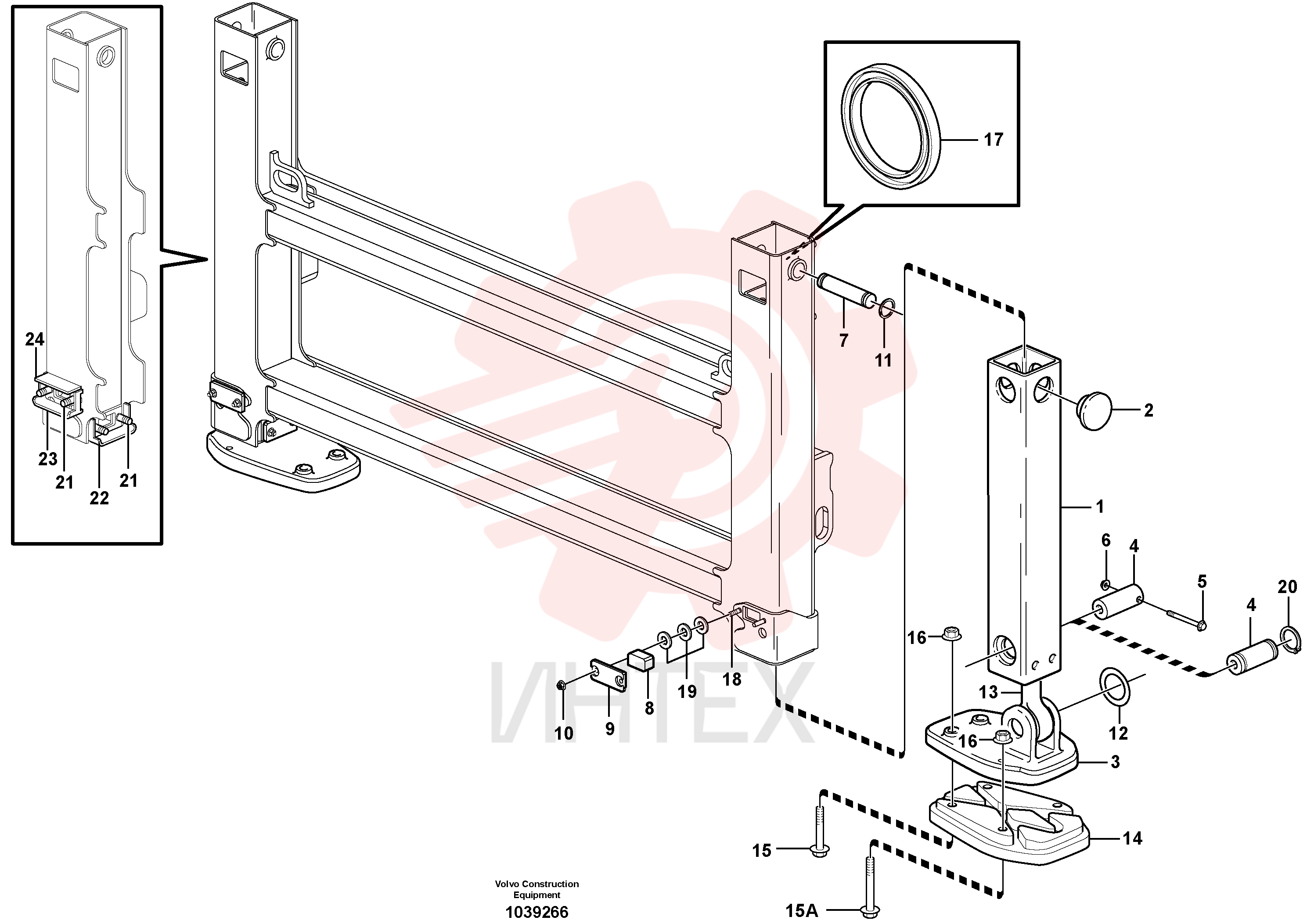 Square tube VOE 11887060