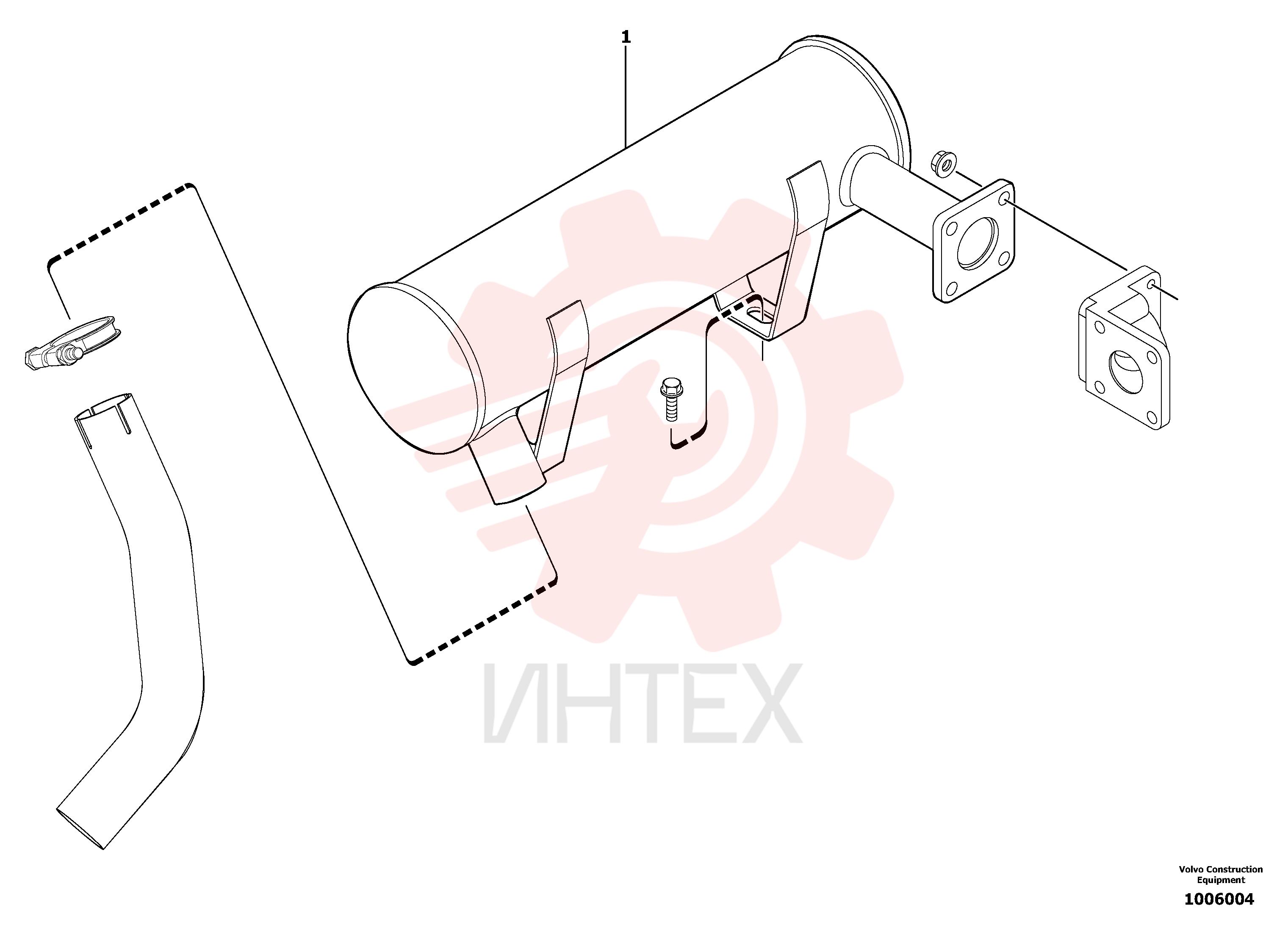 Catalytic exhaust VOE11801816