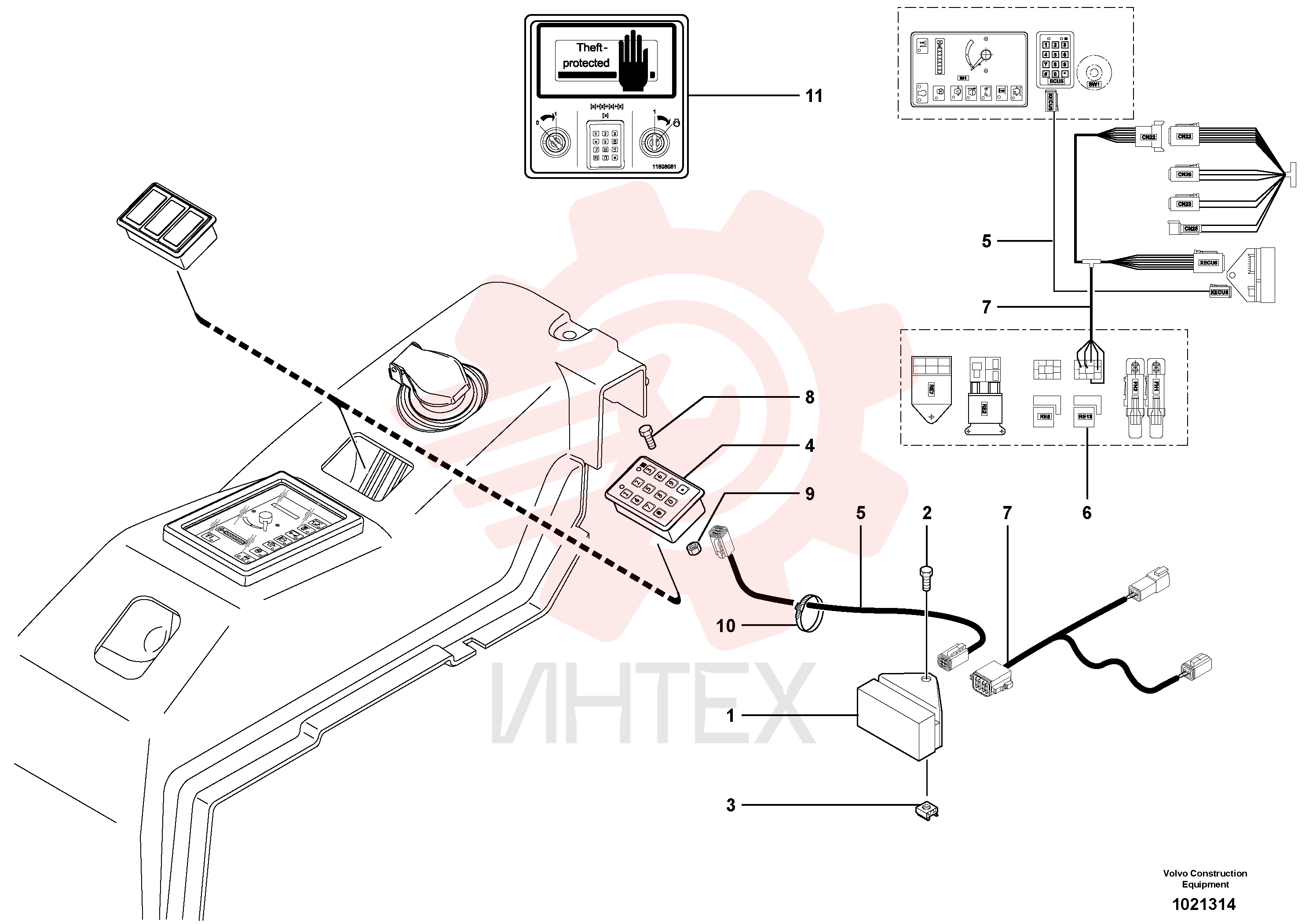 Electronic unit VOE11801418