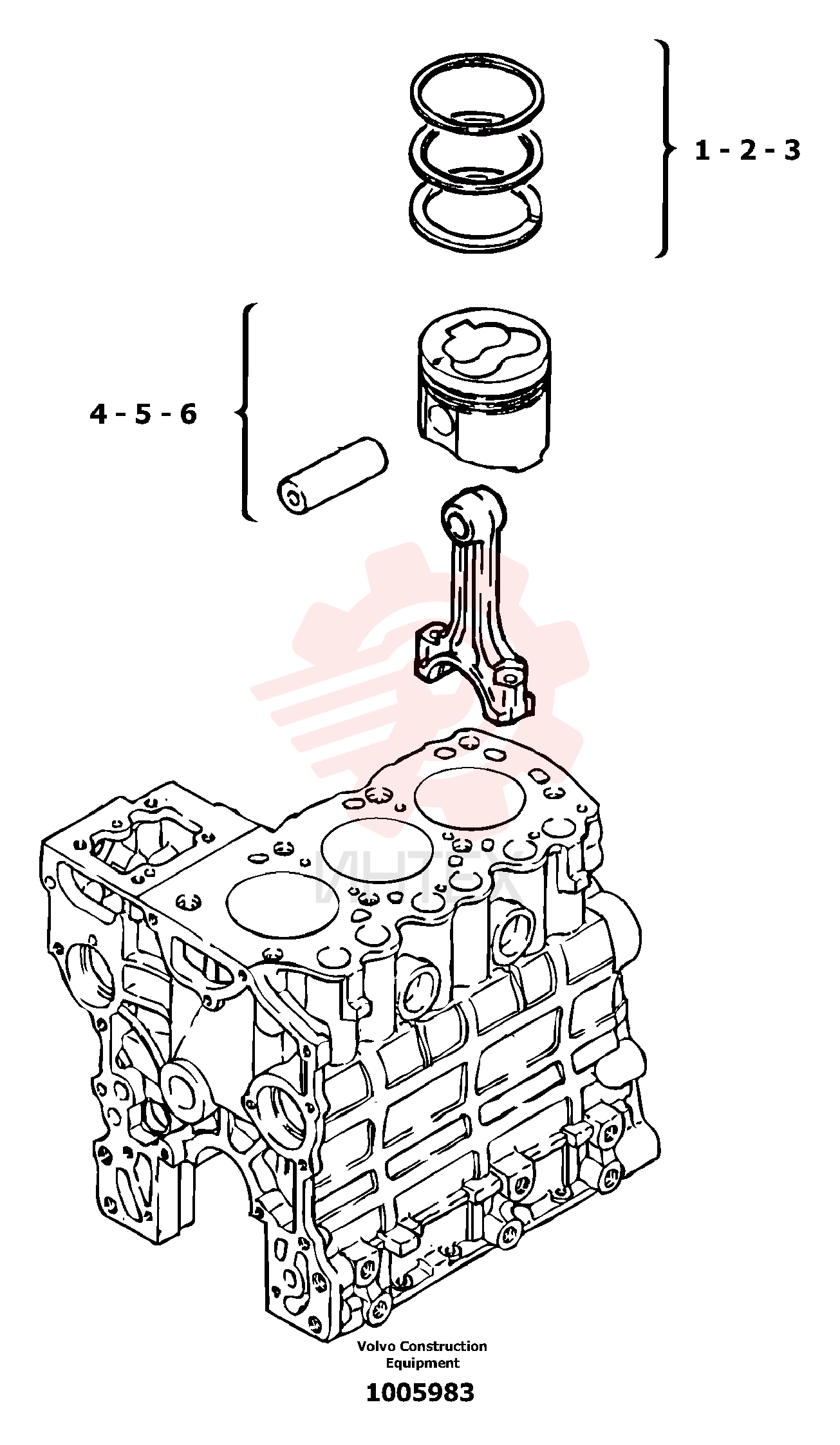 Piston rings (kit) PJ7410666 (2)