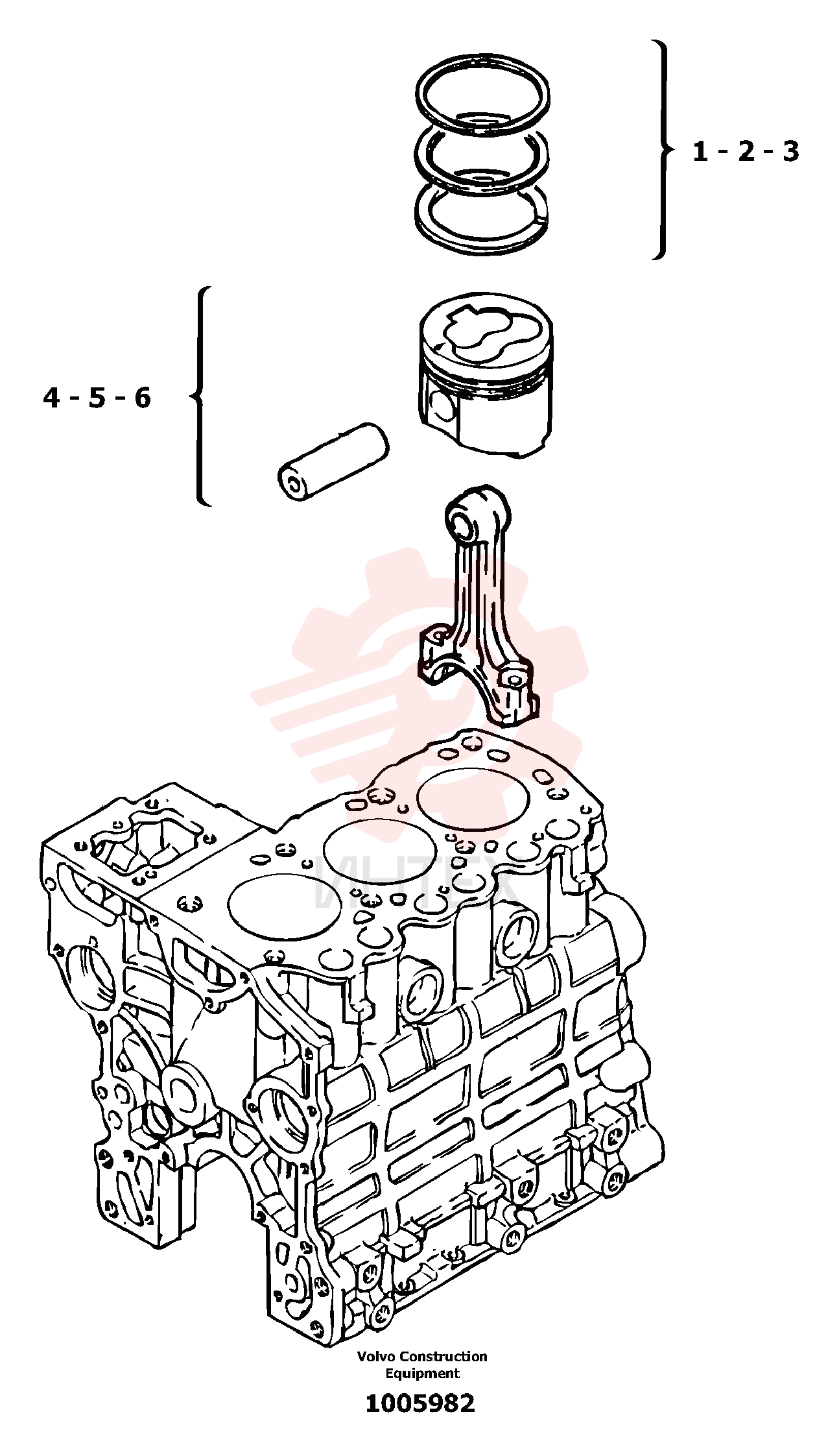 Piston rings (kit) PJ7410666 (1)
