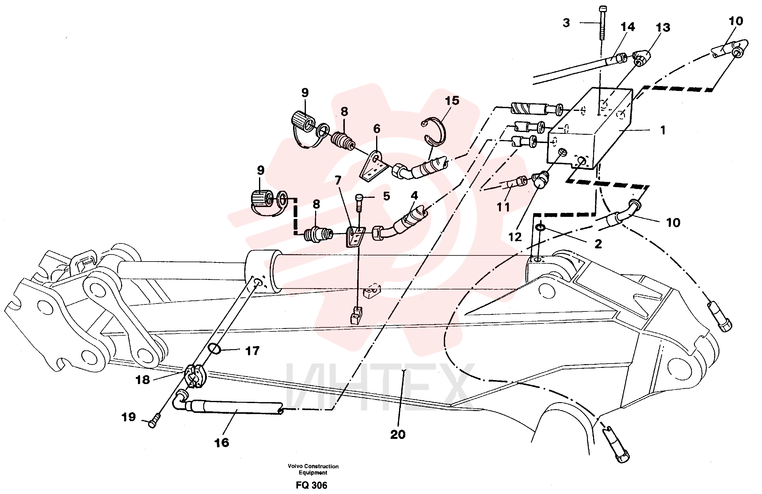 Hydraulic hose VOE 14245230