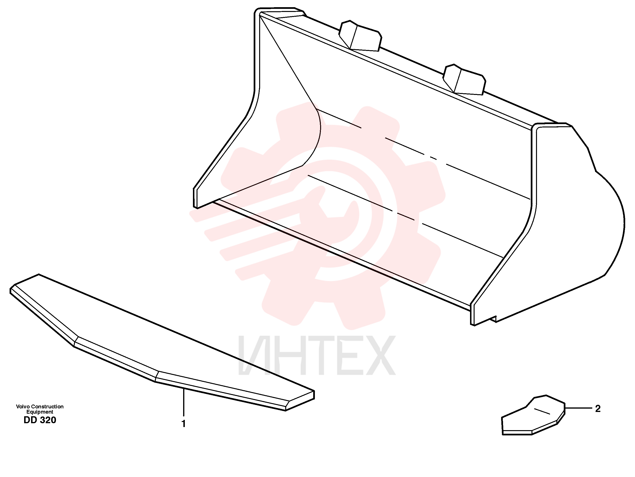 Нож ковша VOE 11082841