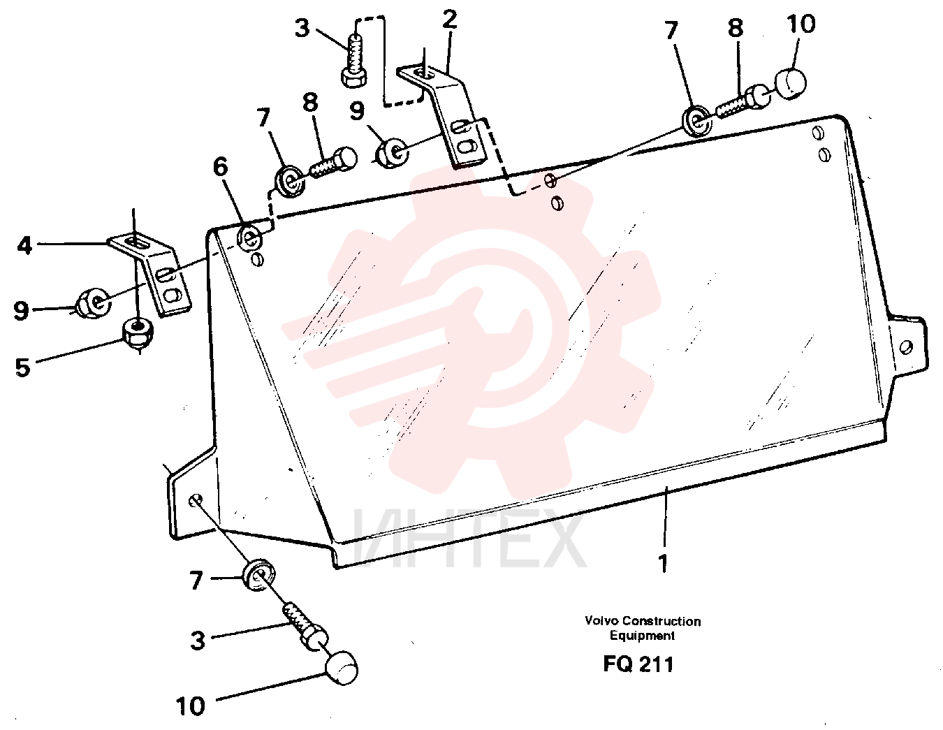 Sun visor VOE 14250507