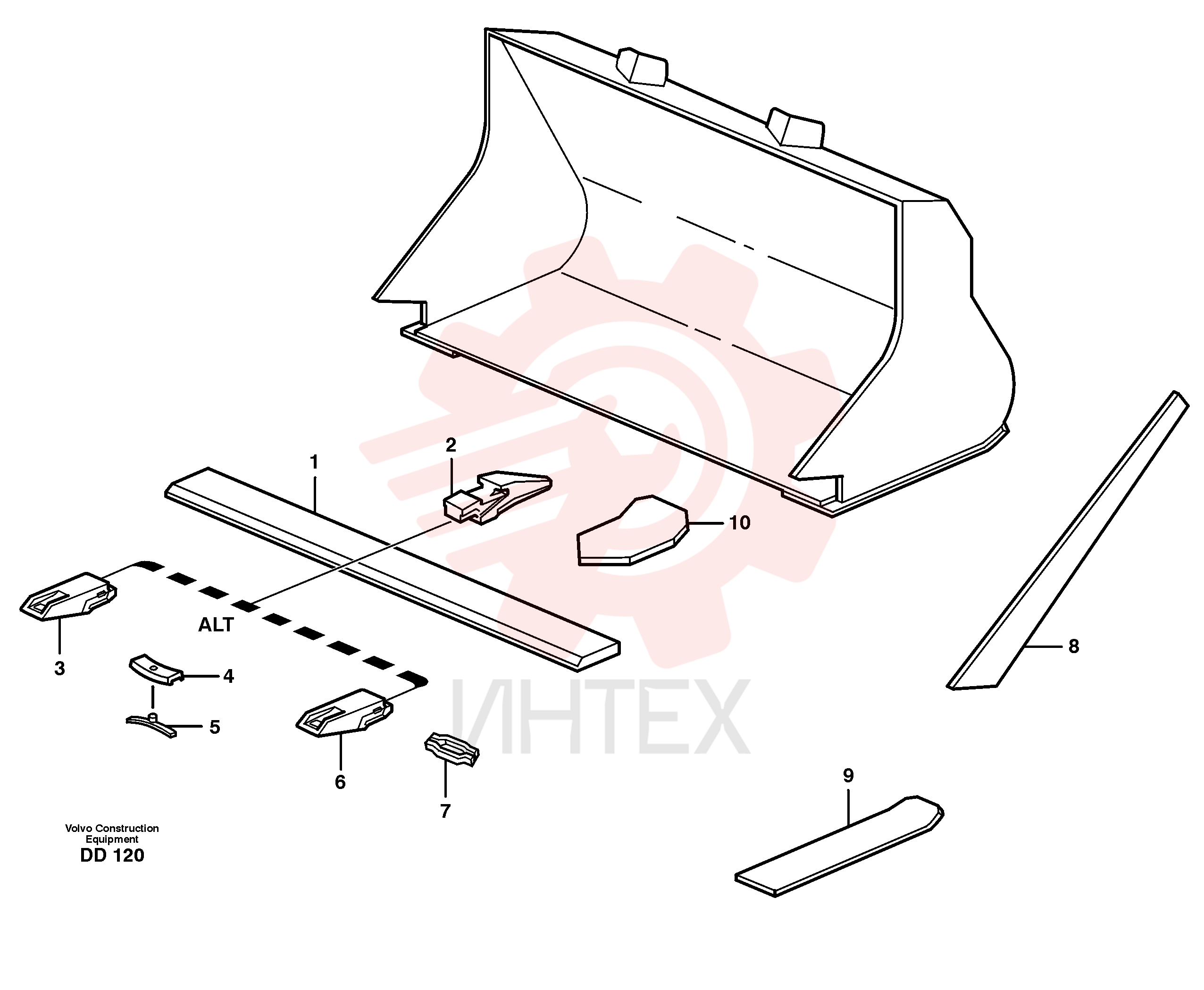 Нож ковша VOE 11990975 (1)