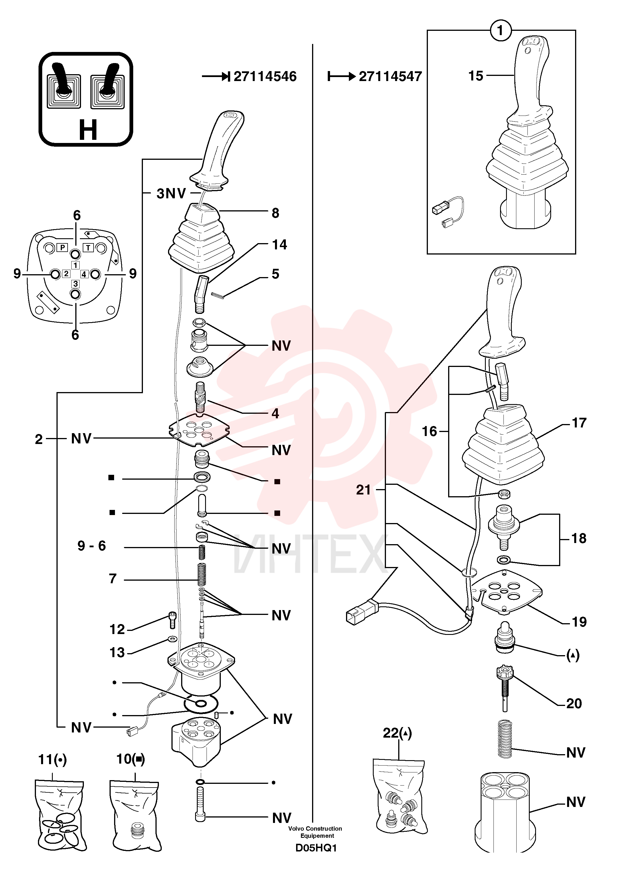 Control lever kit