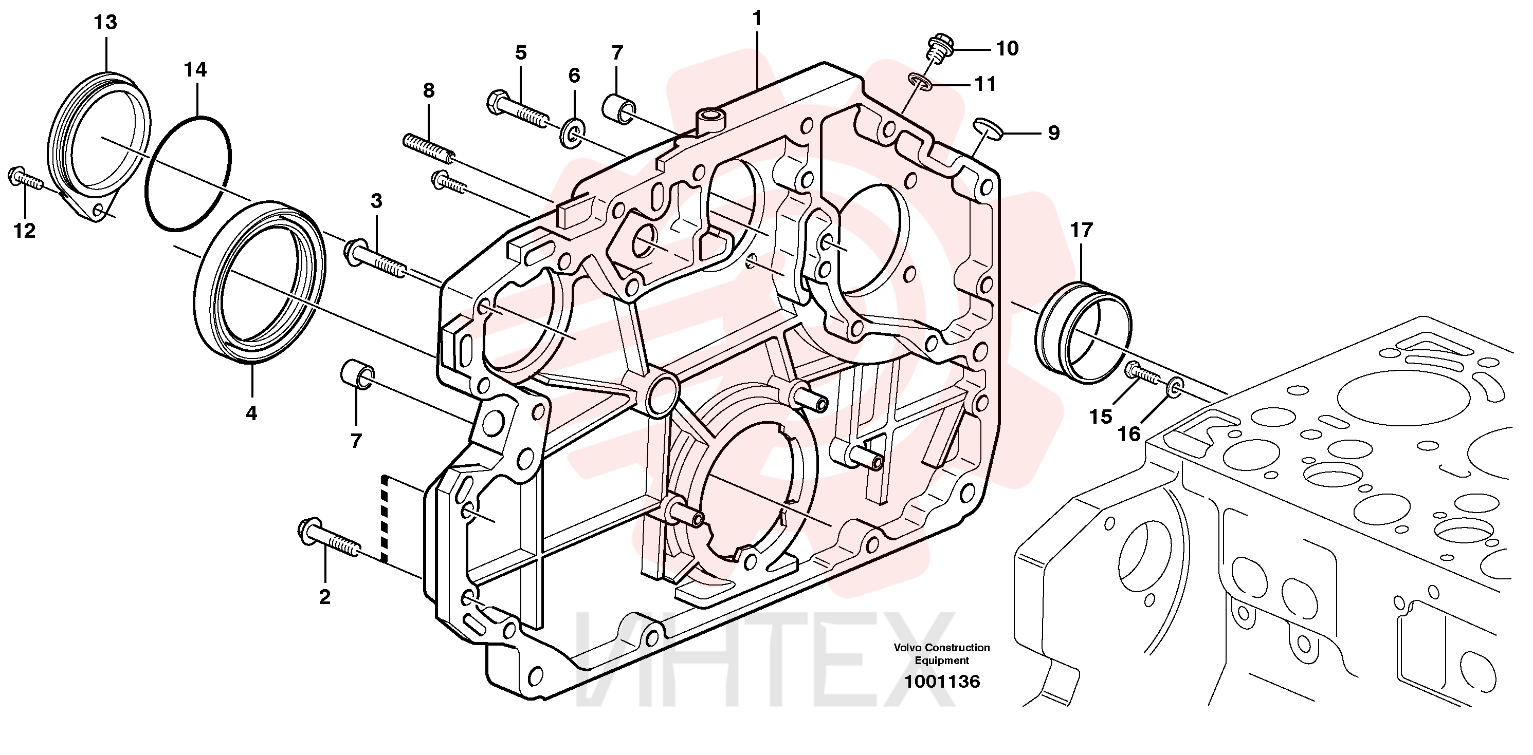 Tmg Gear Cover VOE 20592807 (2)