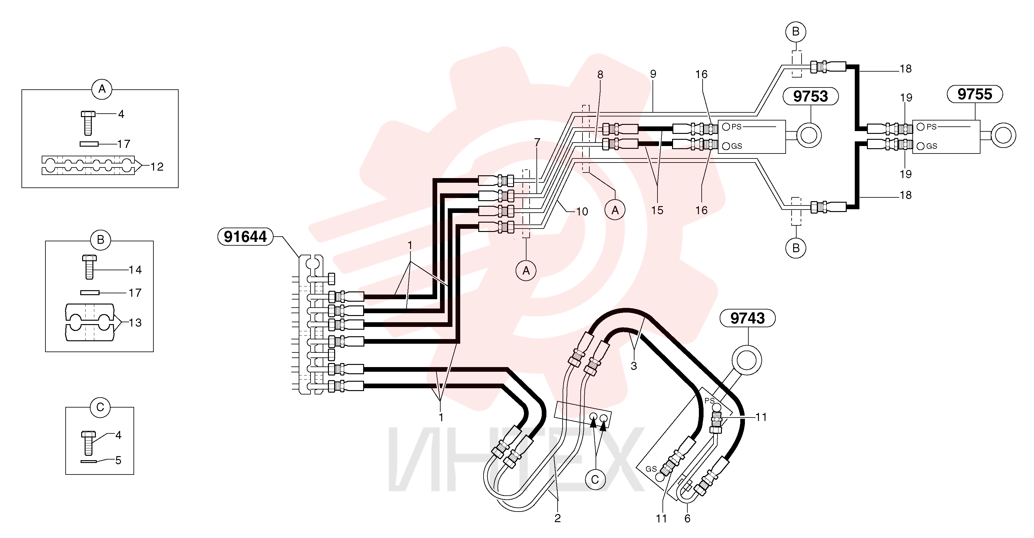Hydraulic hose PJ 4193104 (2)