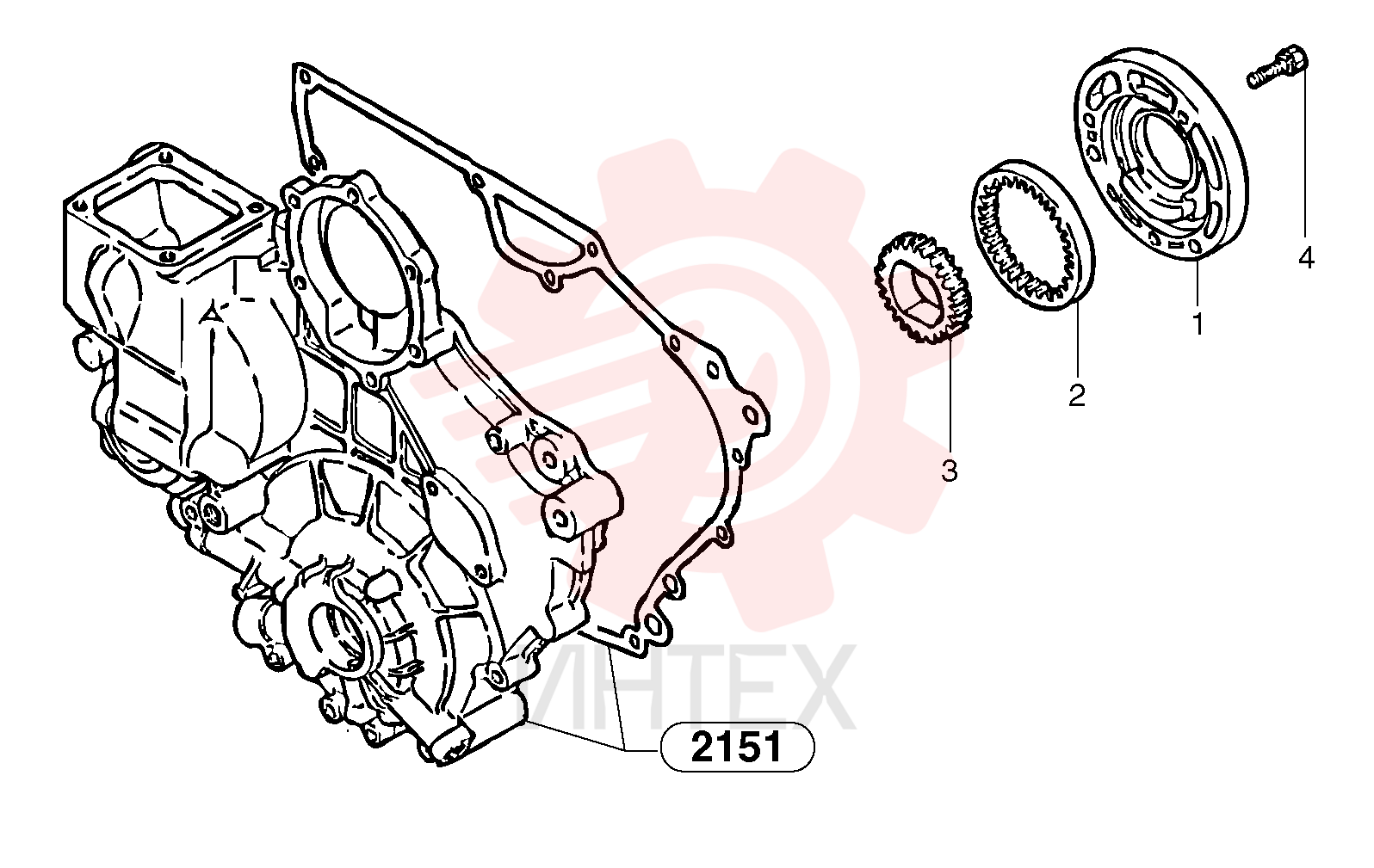 Oil pump housing PJ 7410671 (1)