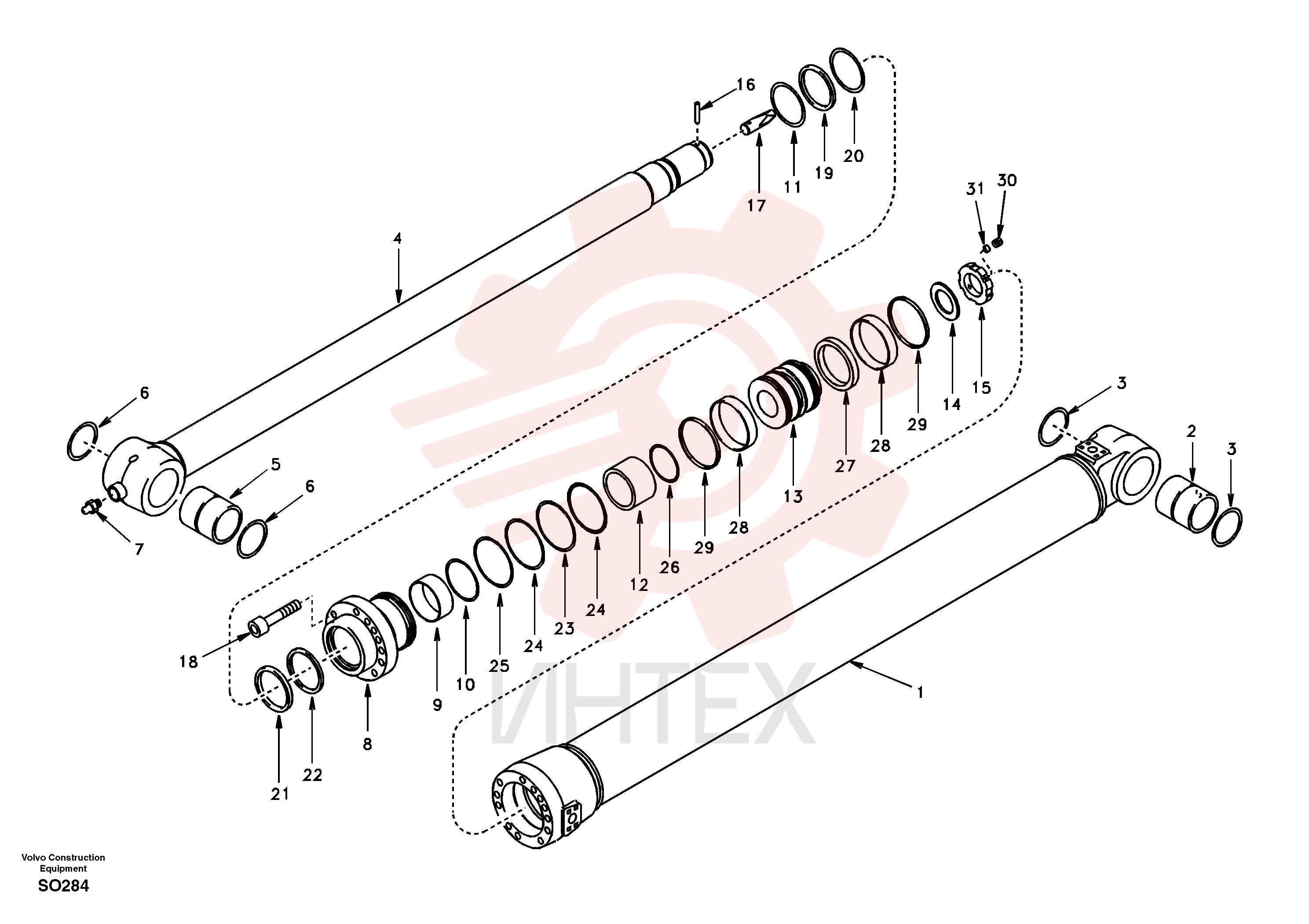 Dipper Arm Cylinder