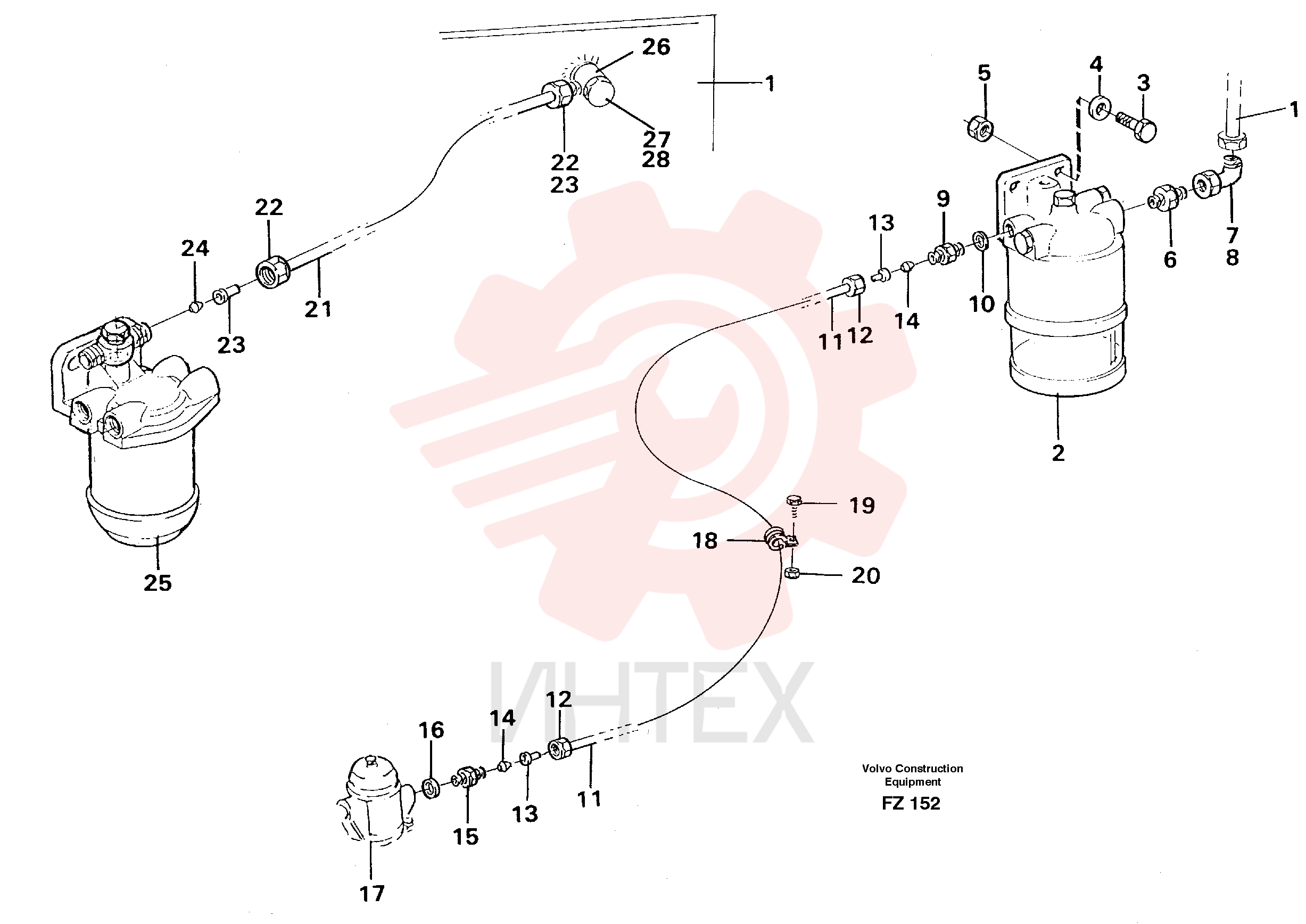 Plane gasket VOE 13947621 (1)