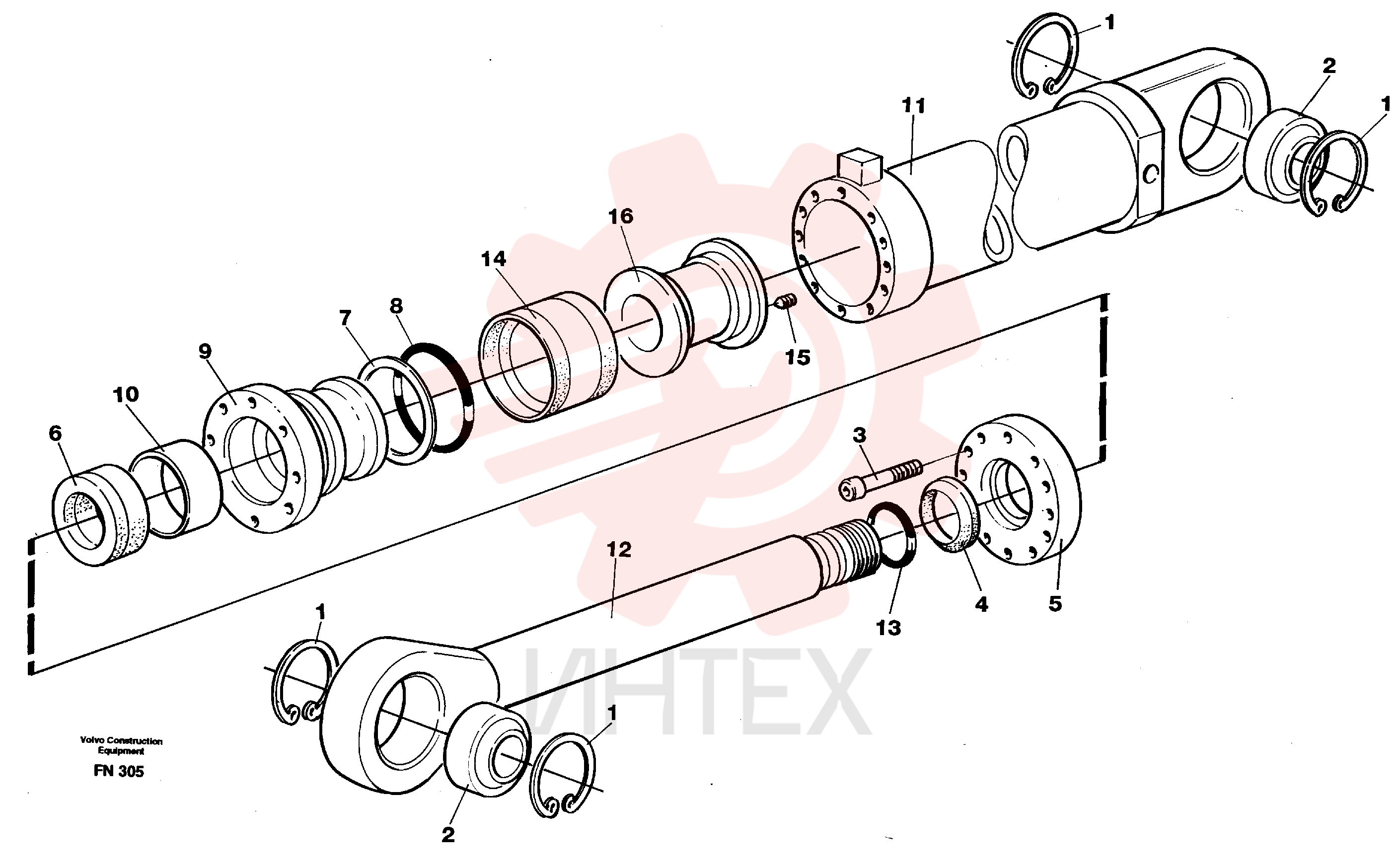 Sealing kit VOE 11700094 (2)