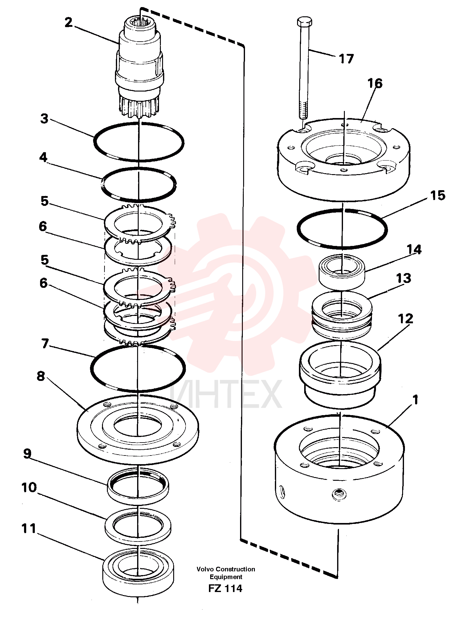 Swinging Brake VOE 14268140