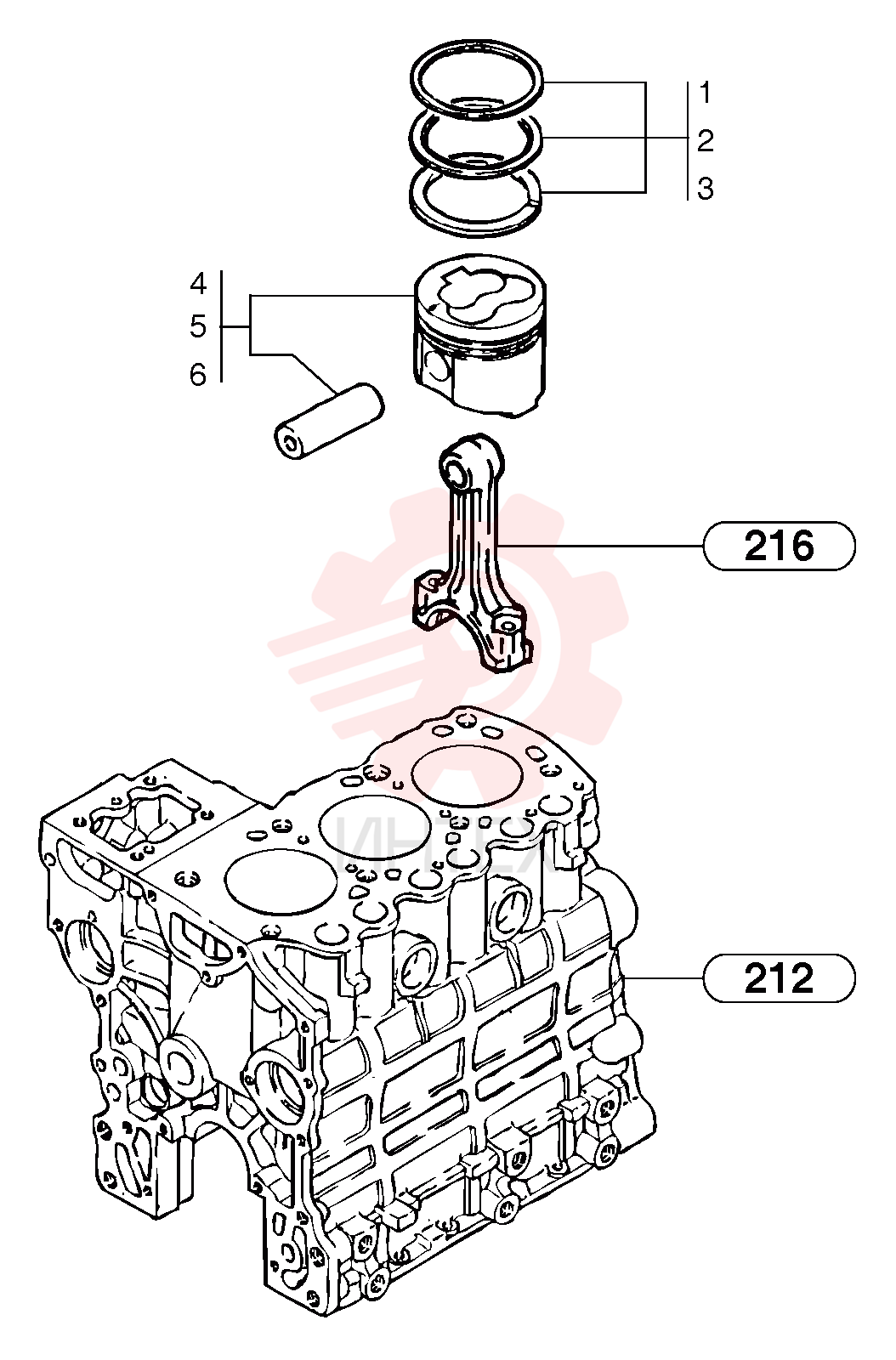 Piston rings (kit) PJ 7410666 (2)