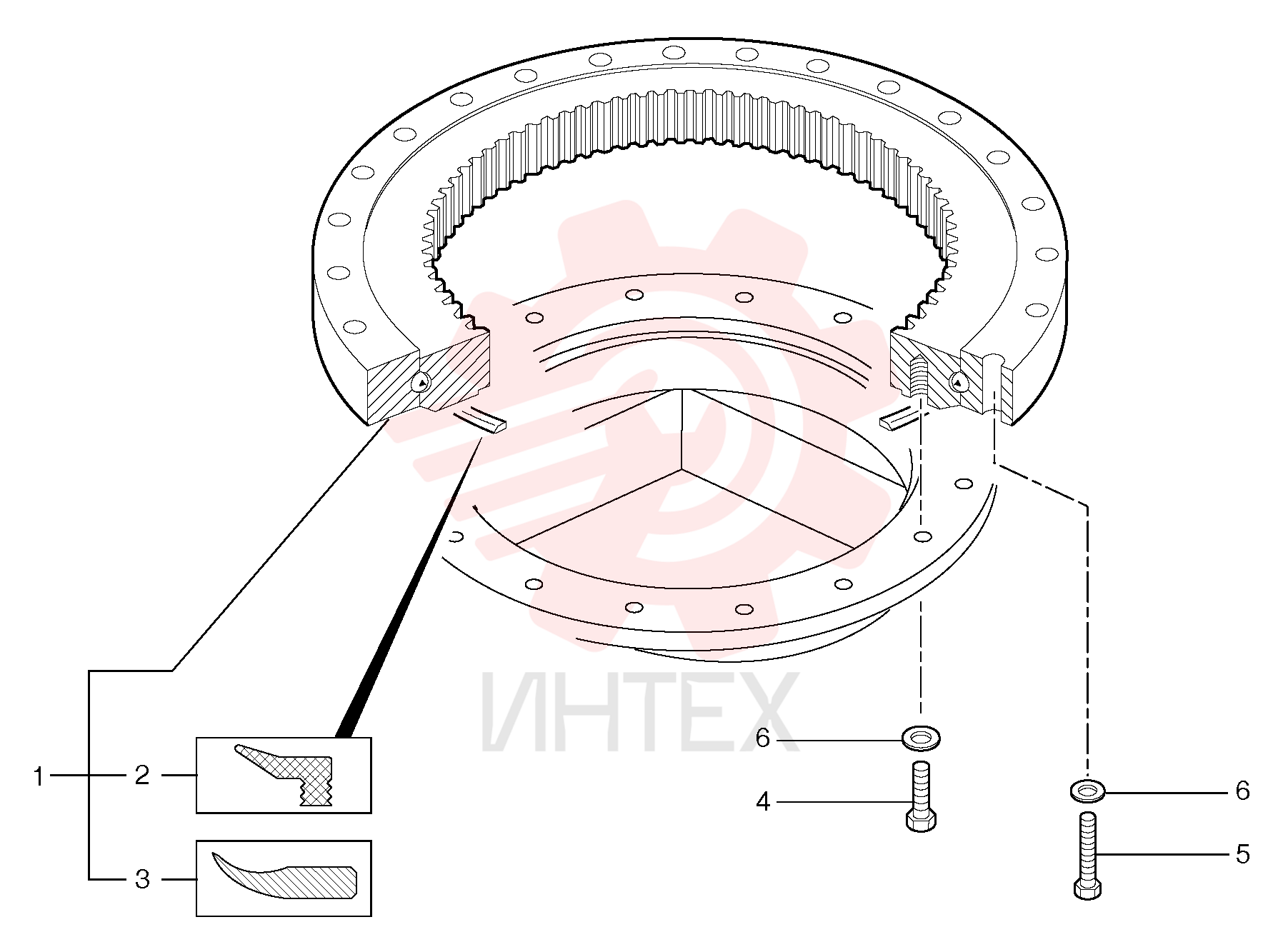 Slewing ring PJ 4990002 (1)