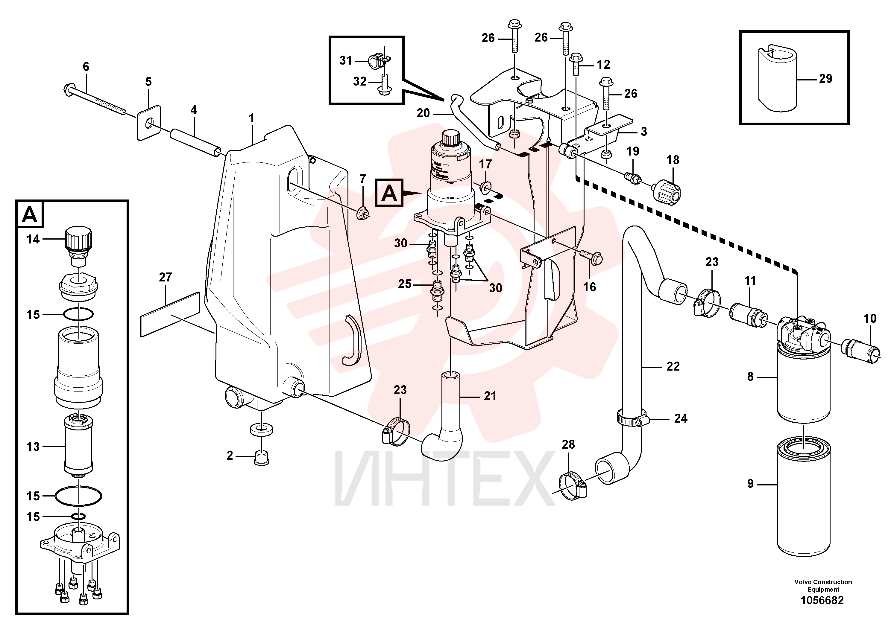 Hydraulic fluid tank