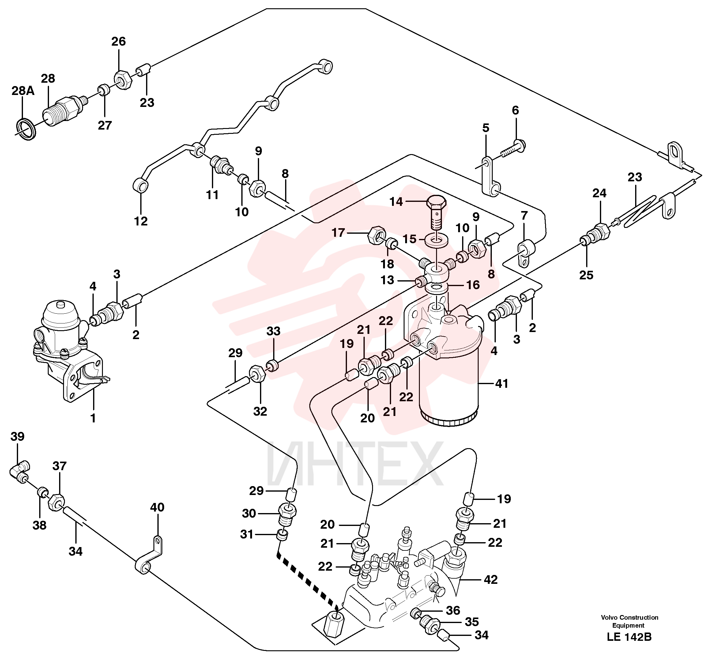 Fuel pipe VOE 11705417