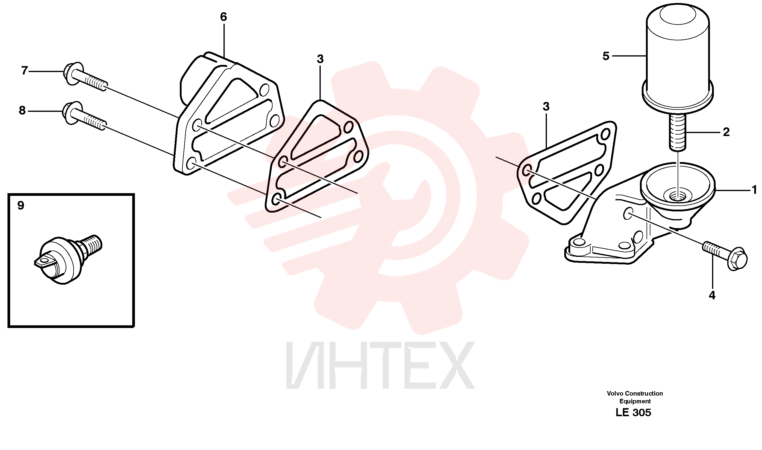 Oil filter housing VOE 3976587