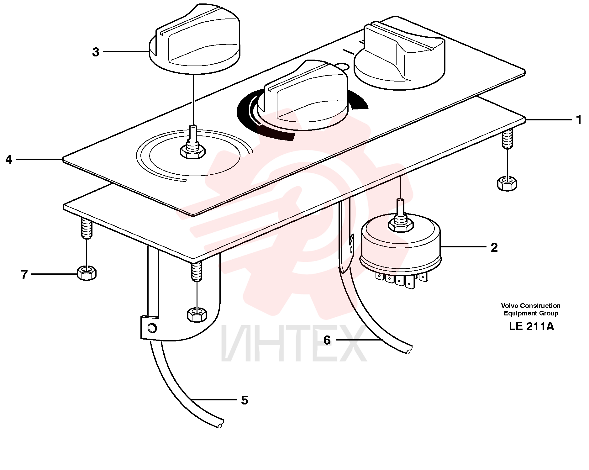 Switch panel VOE 14370358