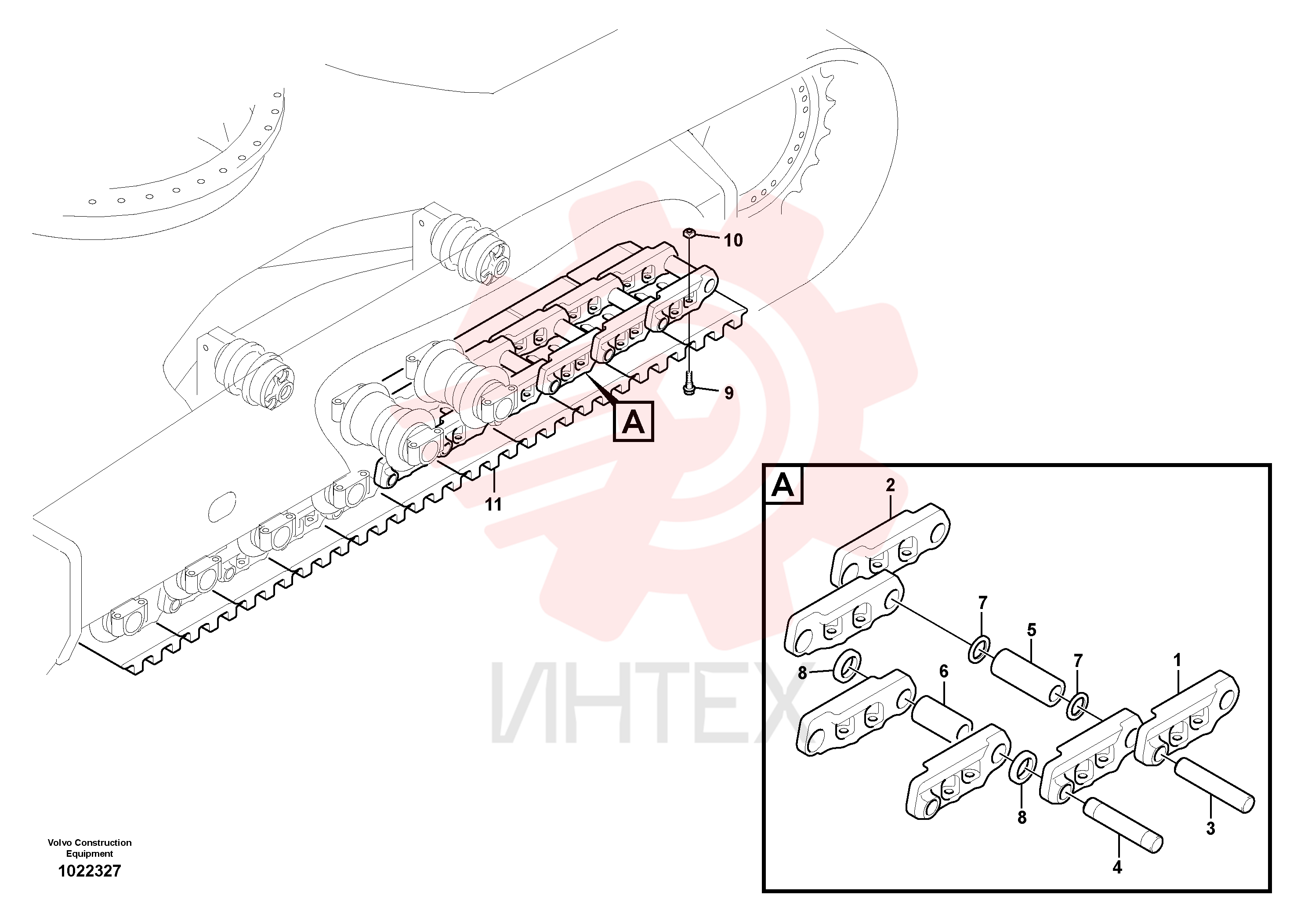 Тяга поворотная VOE 14533864