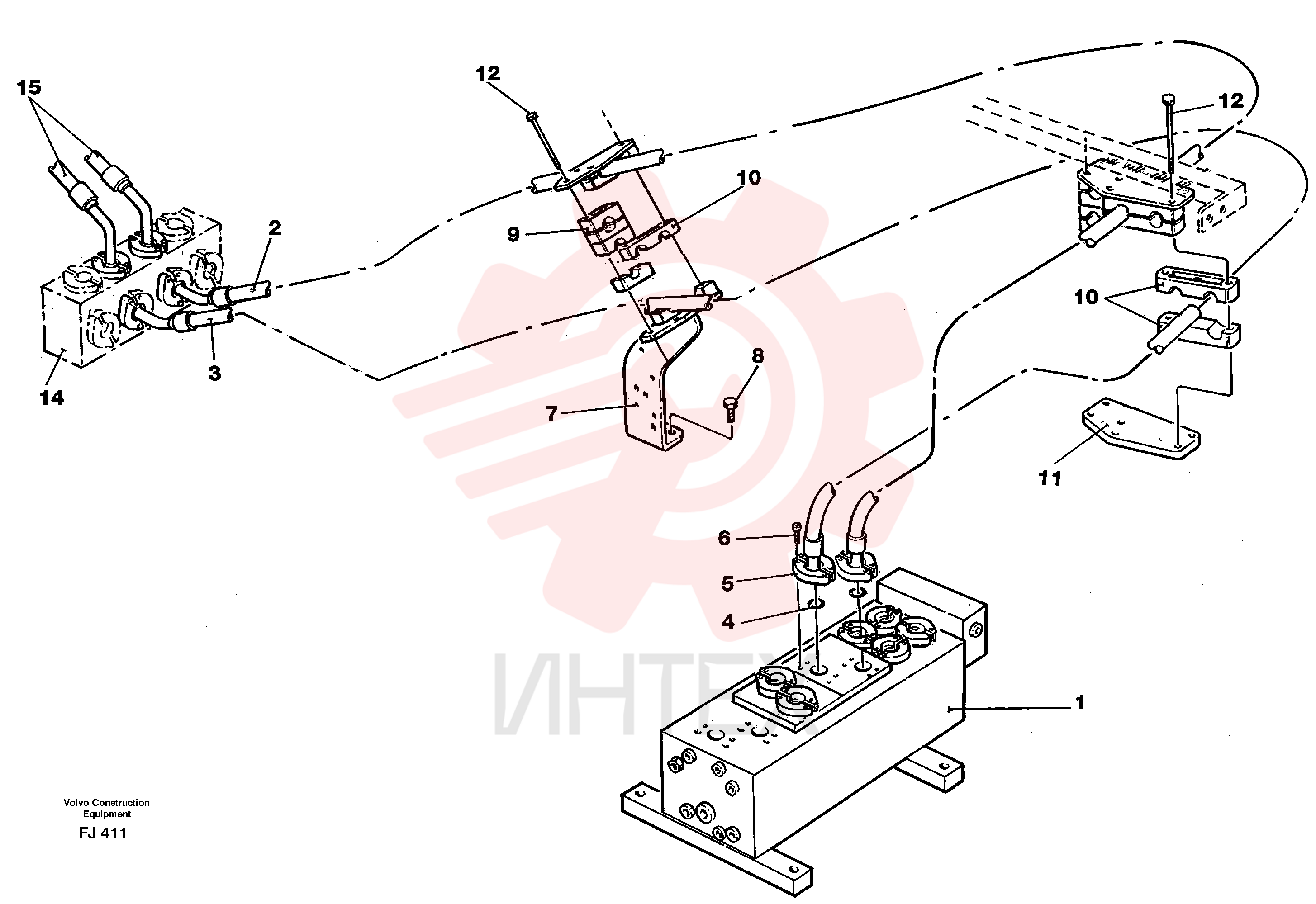 Hose retainer VOE 14047780 (2)