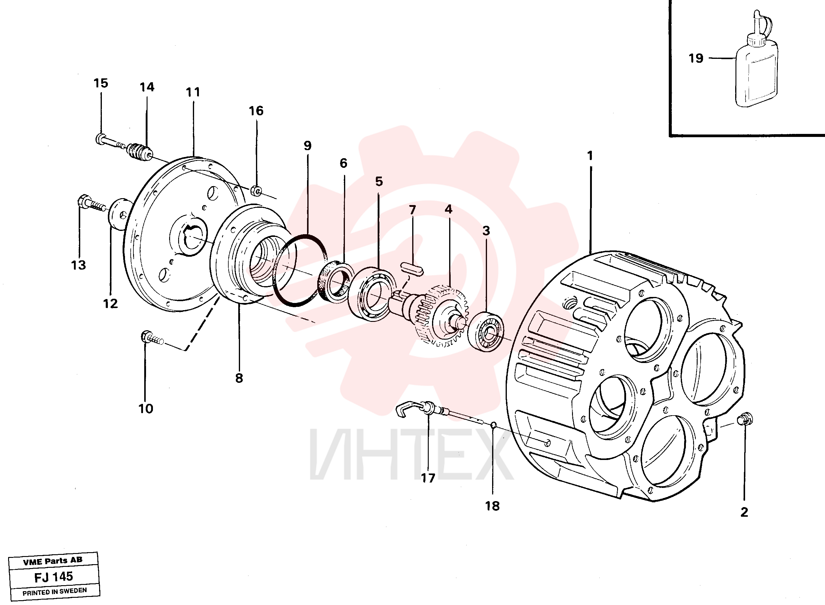 Pump Gearbox VOE 14238220 (1)