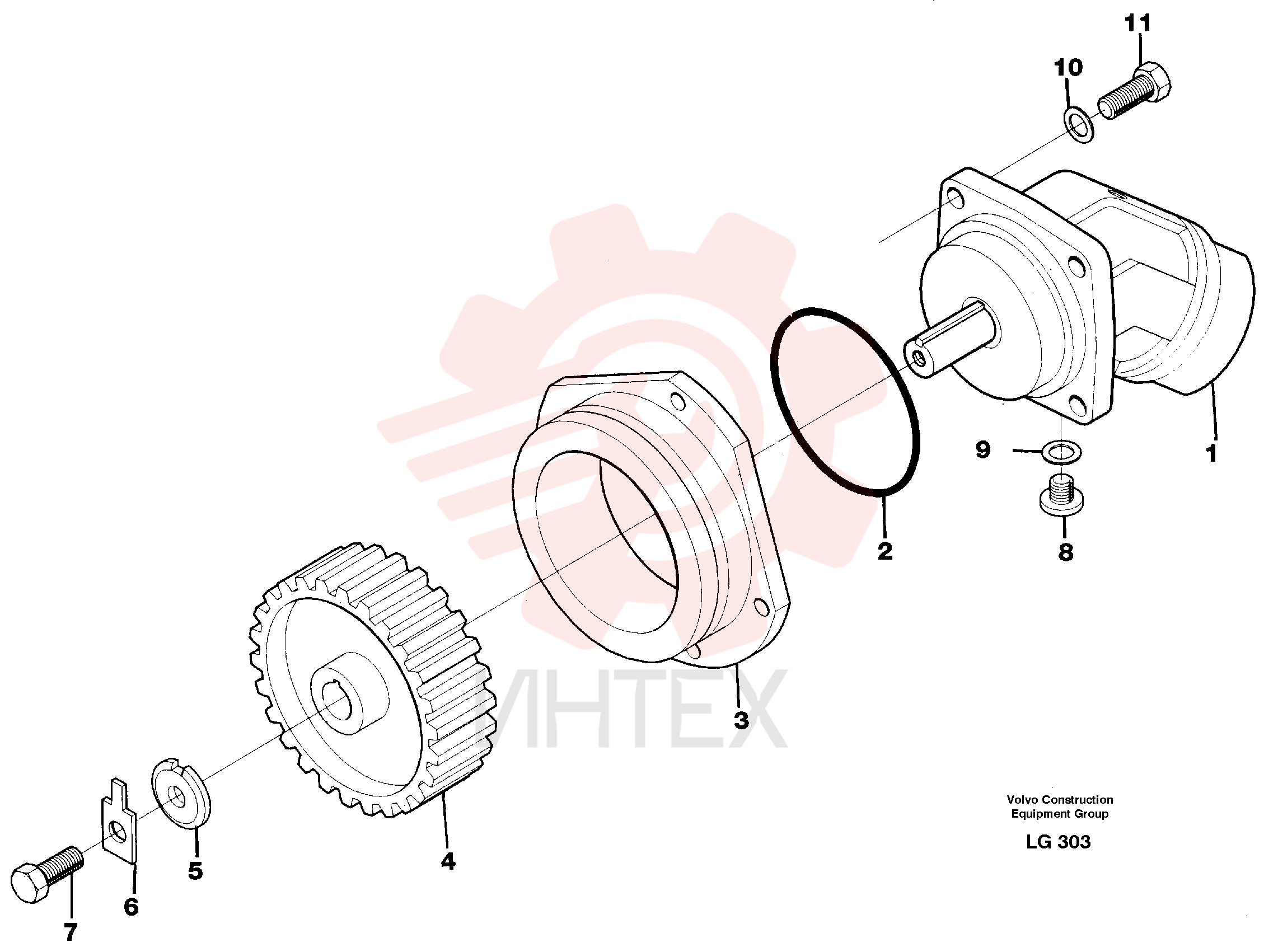 Retaining ring VOE 14211693