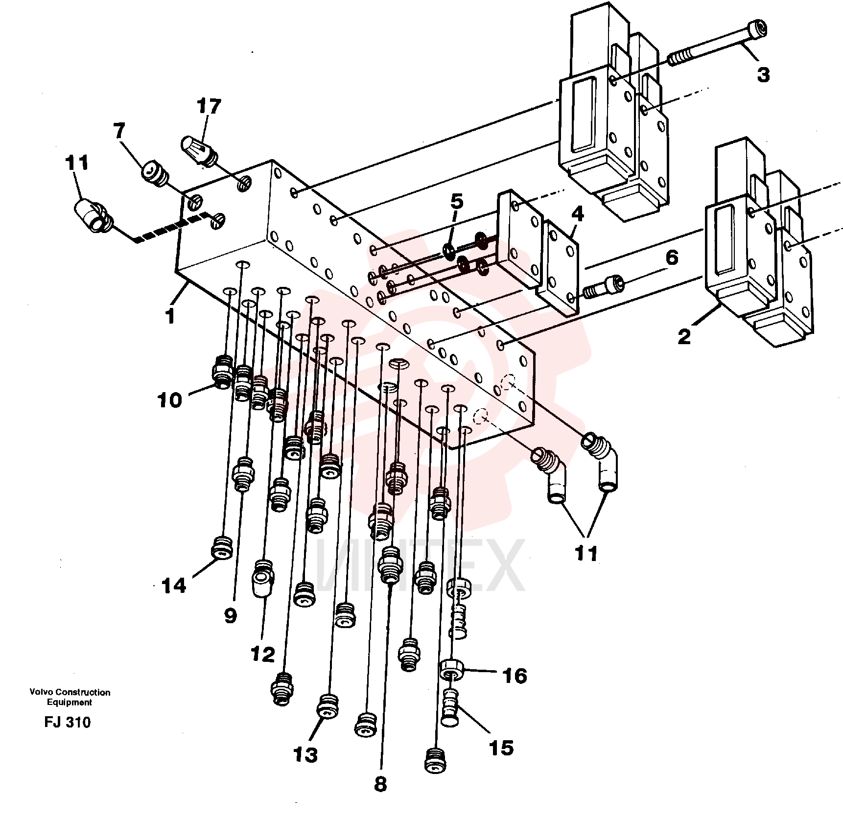 Valve body VOE 14250898 (1)