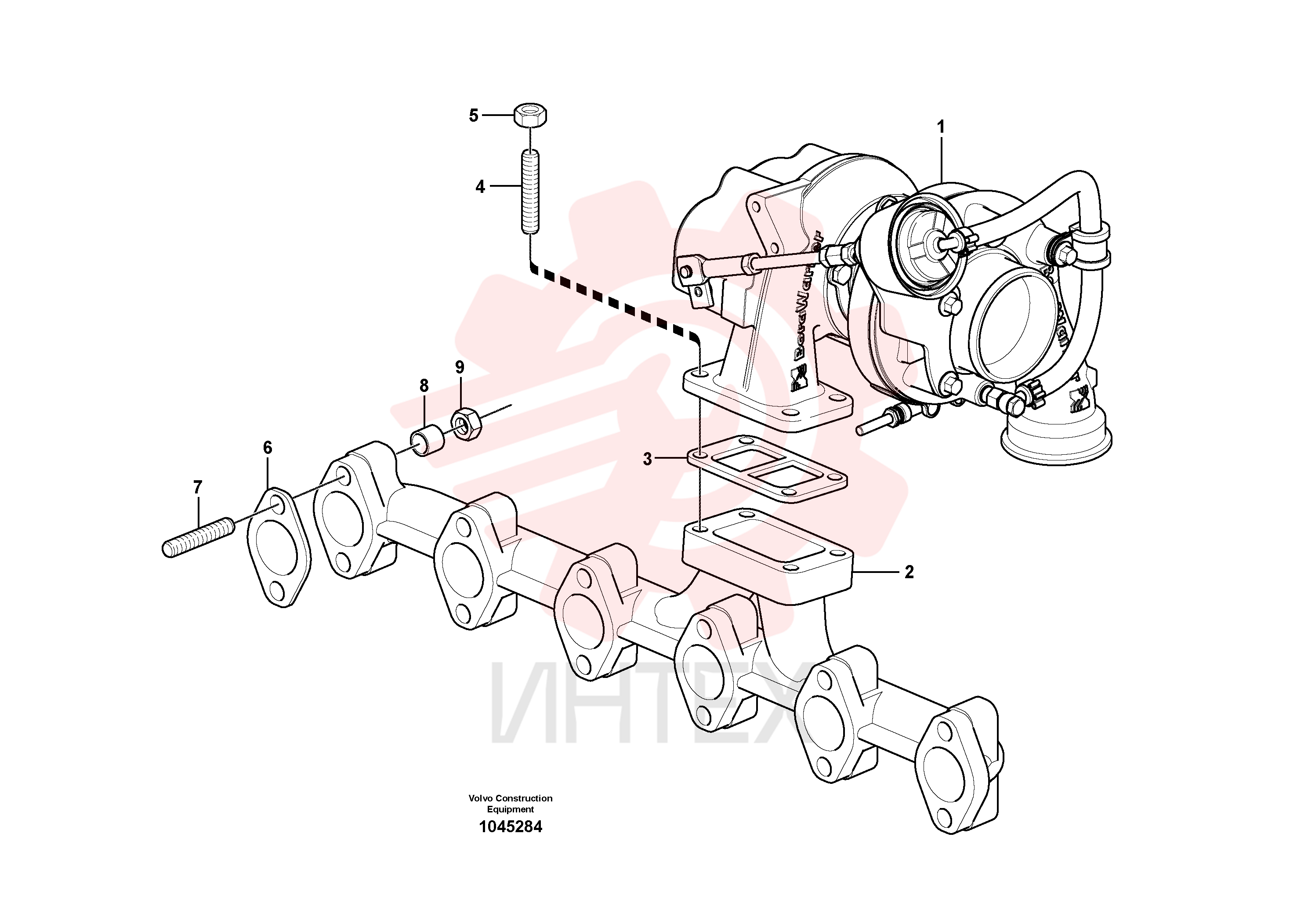Exhaust pipe VOE 20459232
