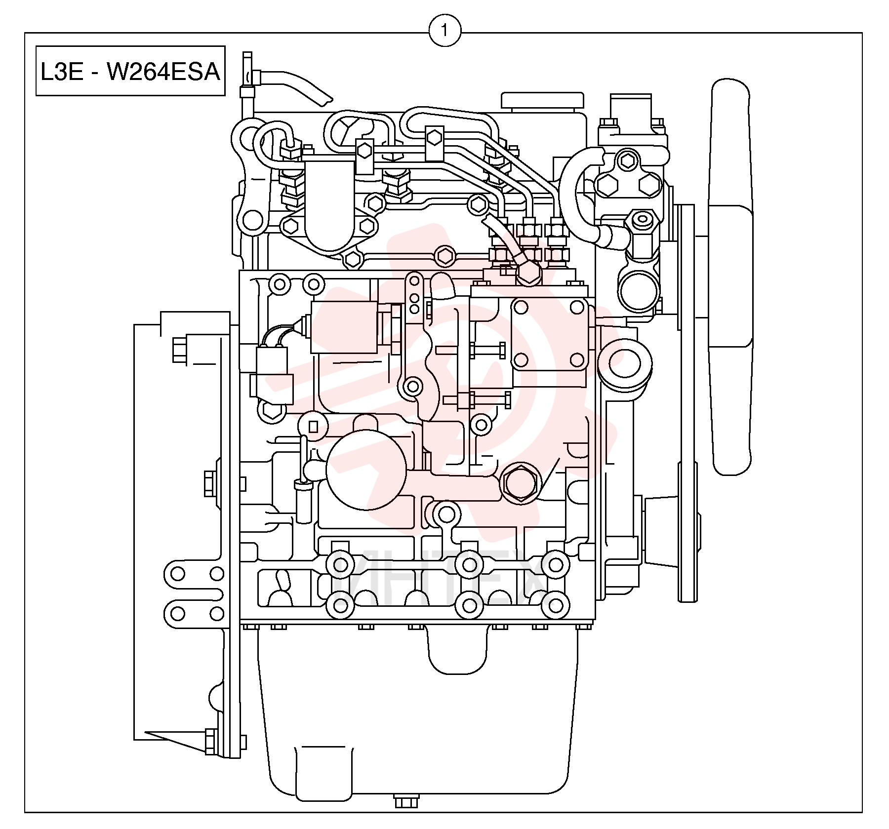 Equipped engine
