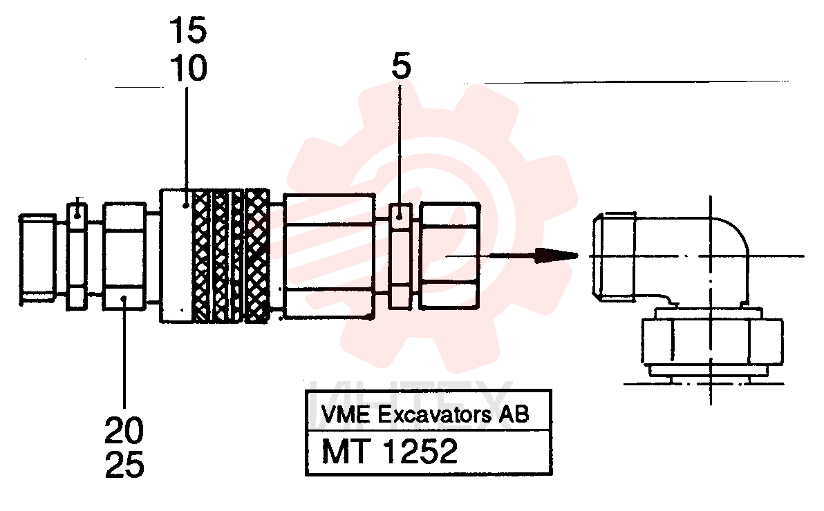 Snap-on coupling VOE 4854134