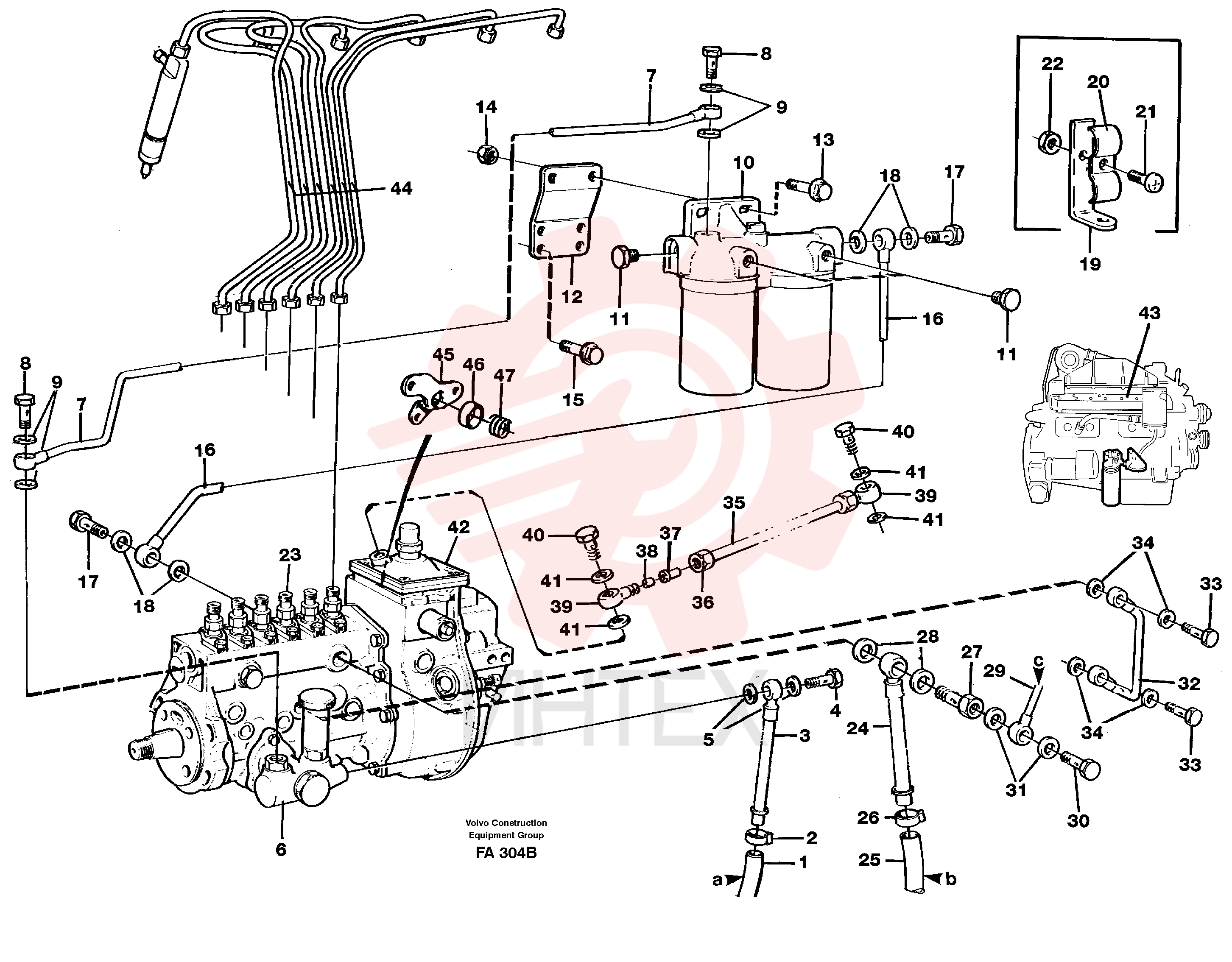 Oil feed pipe
