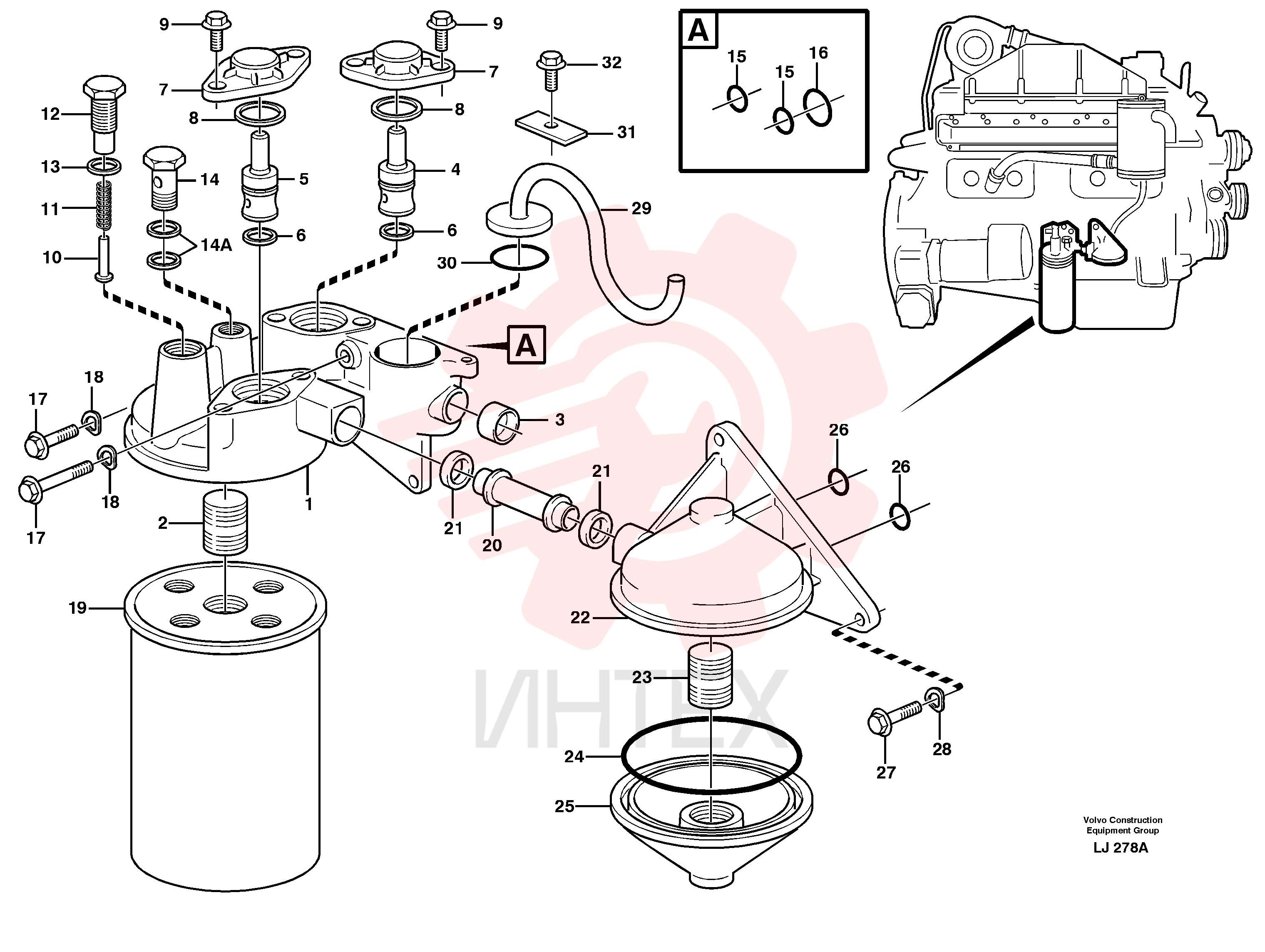 Oil filter housing
