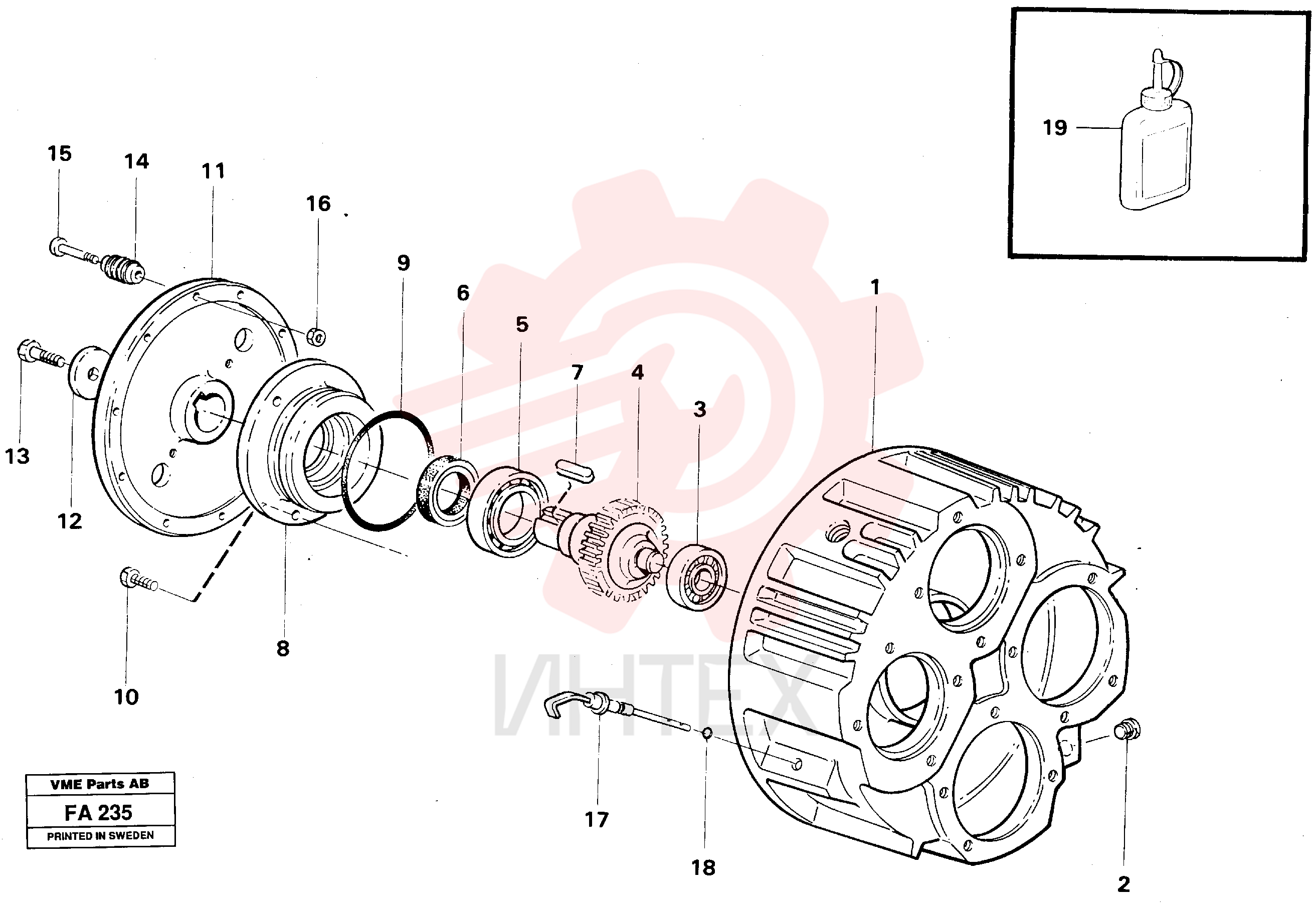 Pump Gearbox VOE 14242121 (2)