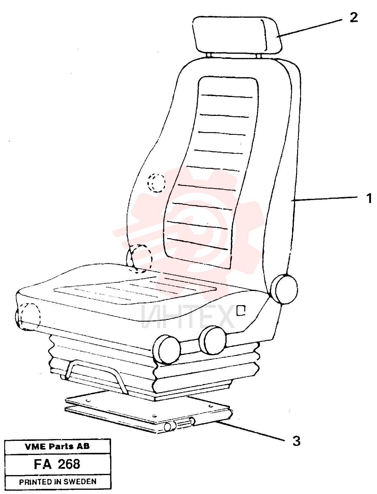 Rubber cushion VOE 11990587 (2)