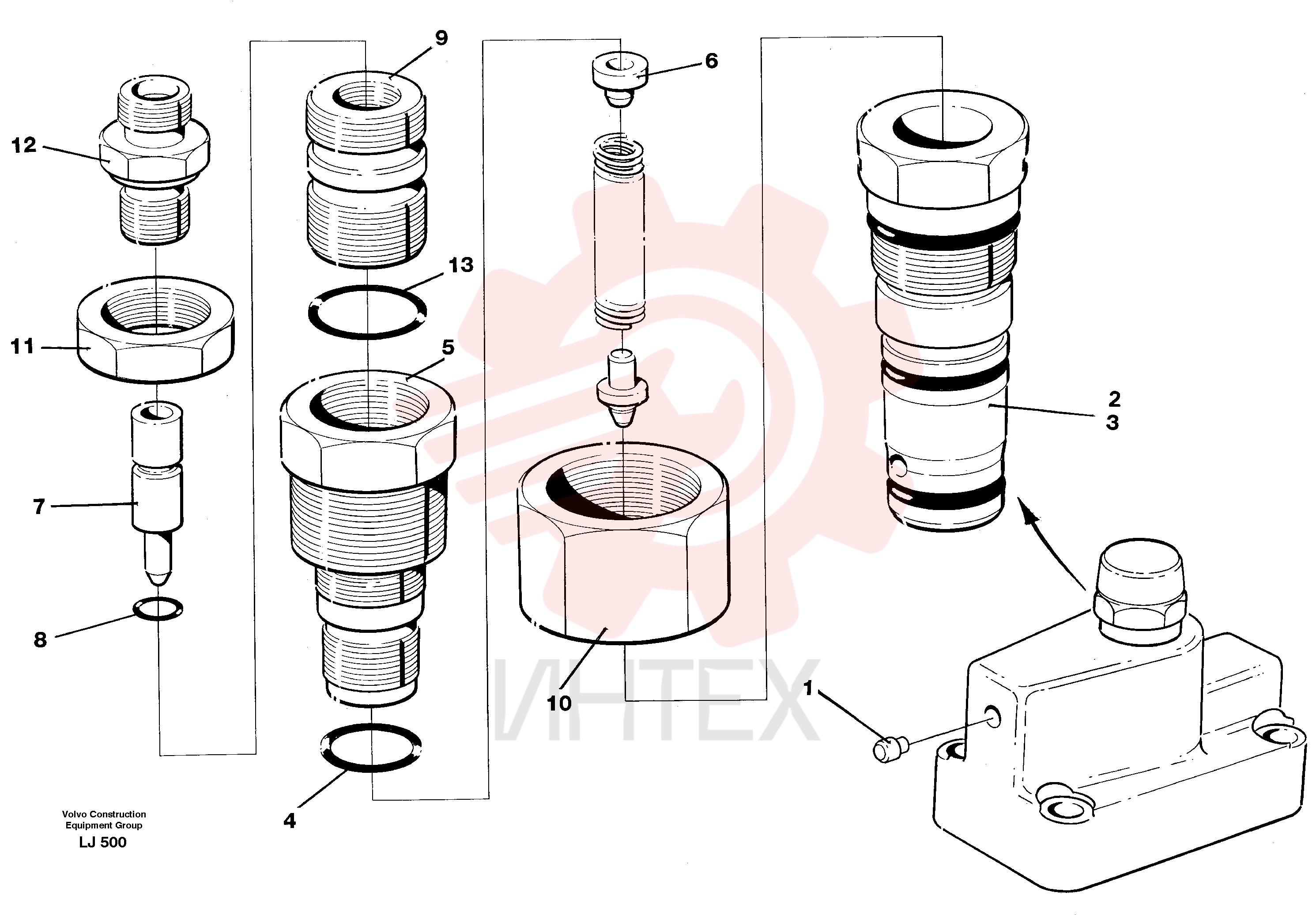 Sealing kit VOE 14267252