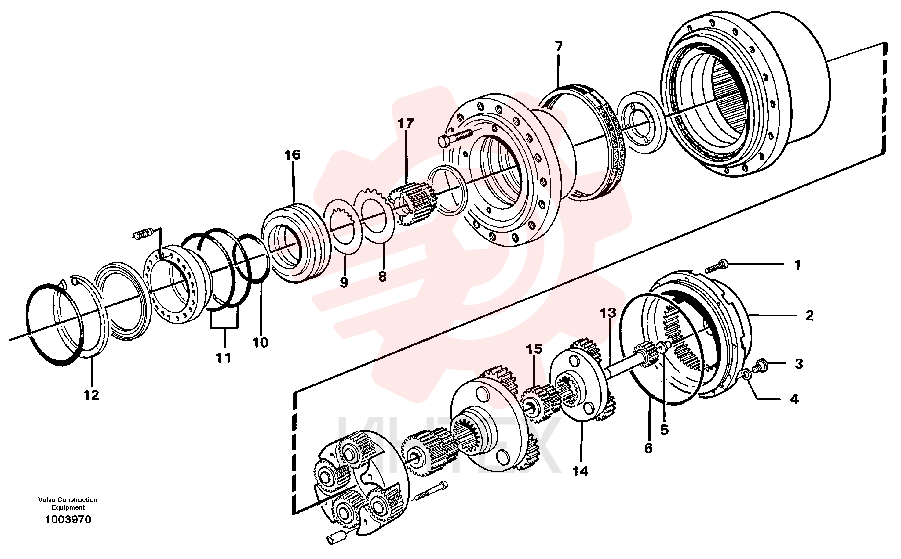 Track Gearbox VOE 14261093