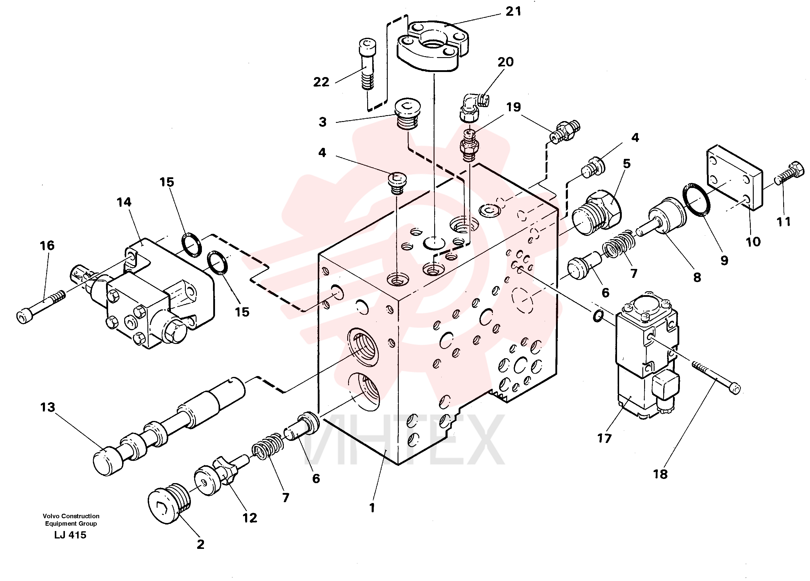 Valve body VOE 14238126
