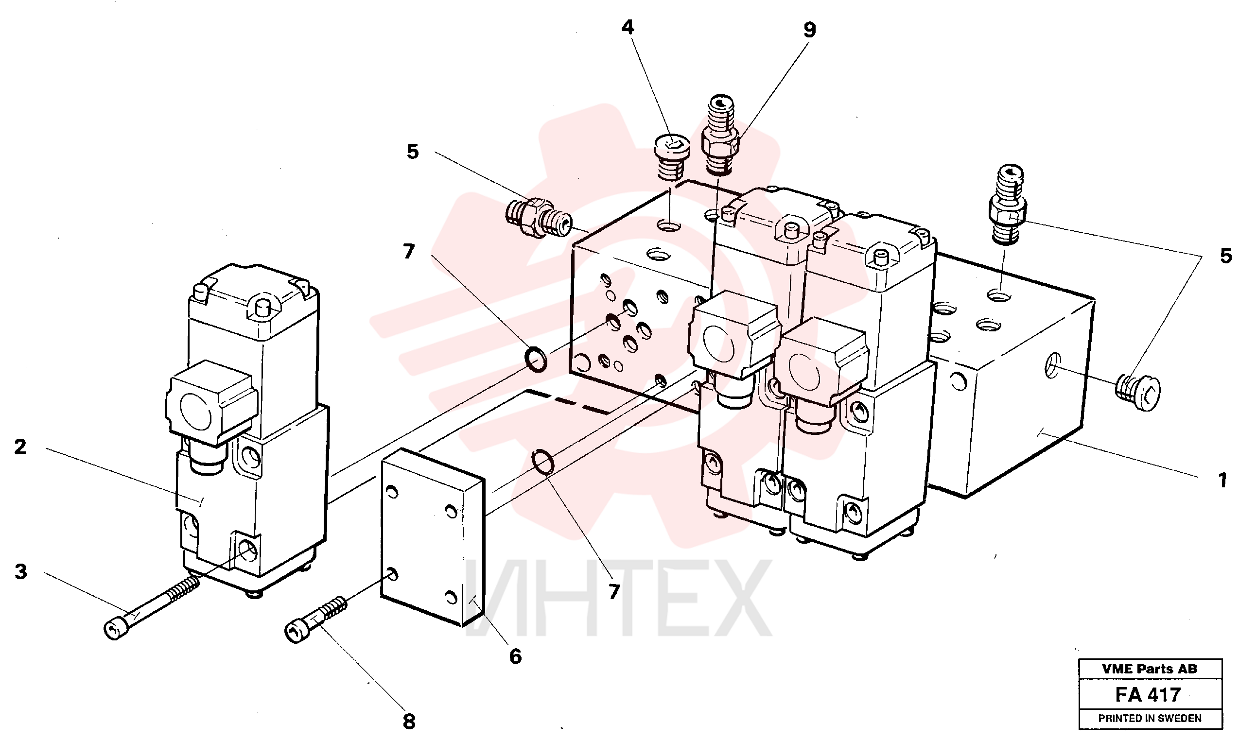 Valve body VOE 14261977