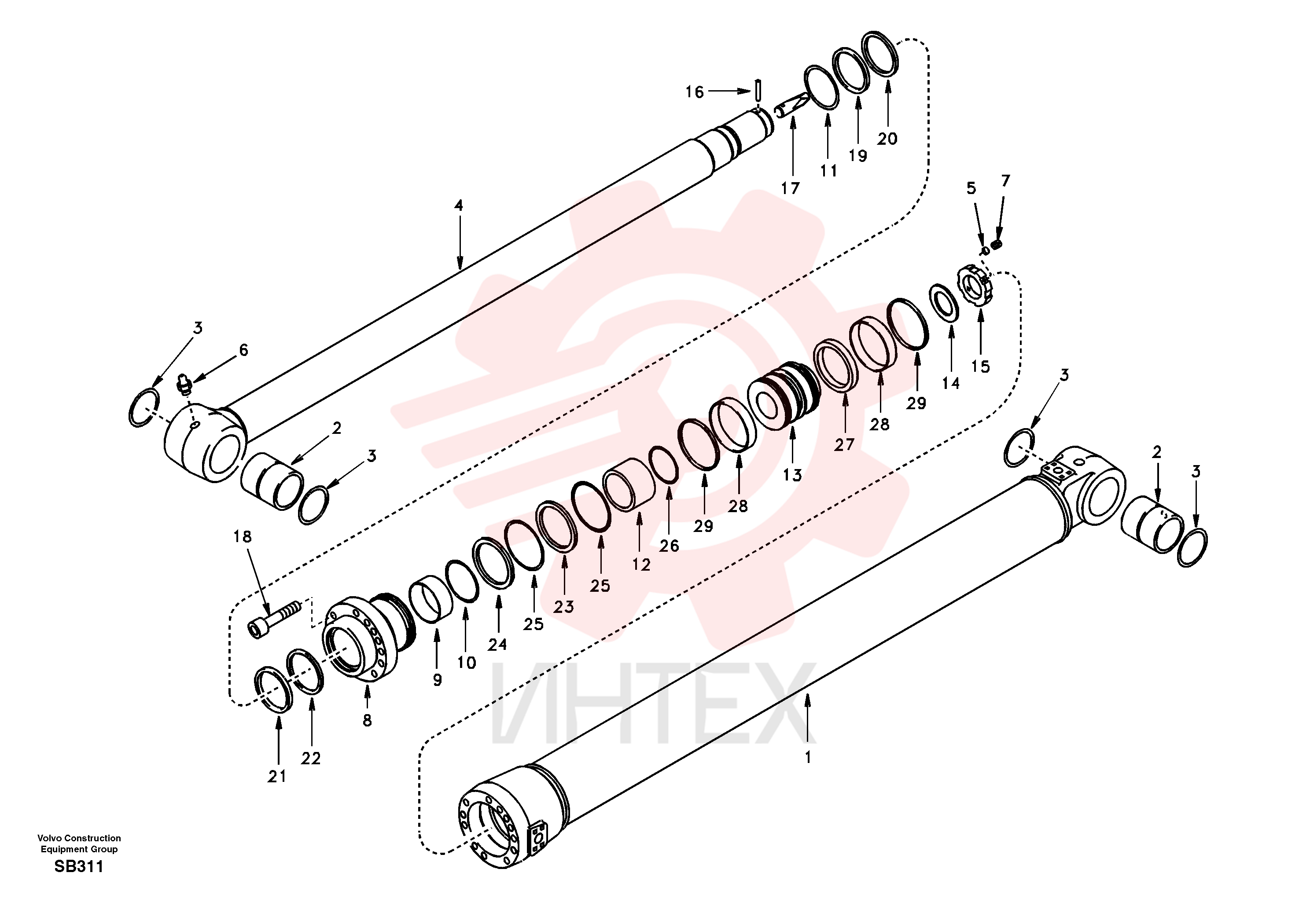 Dipper Arm Cylinder