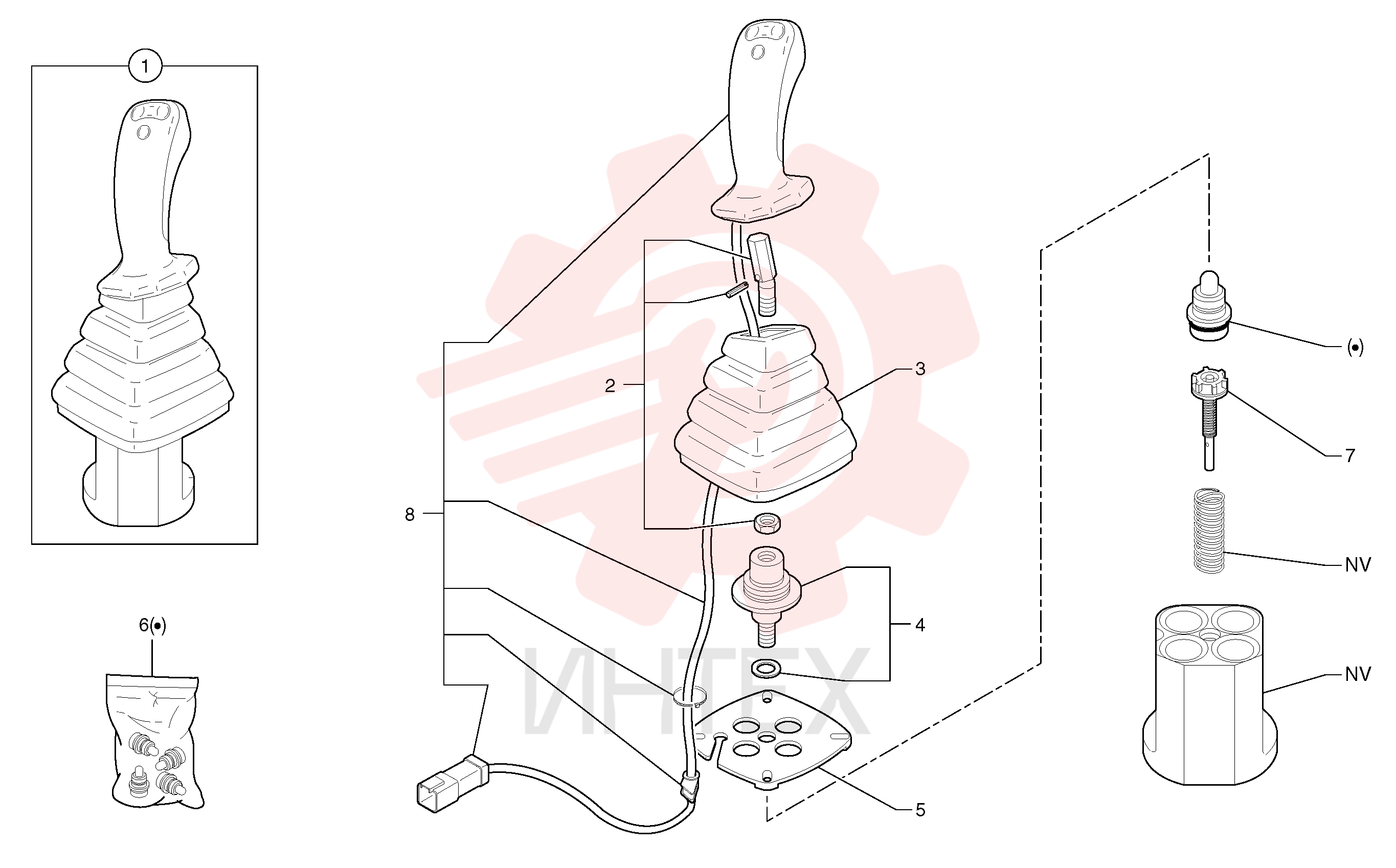 Control lever Lh
