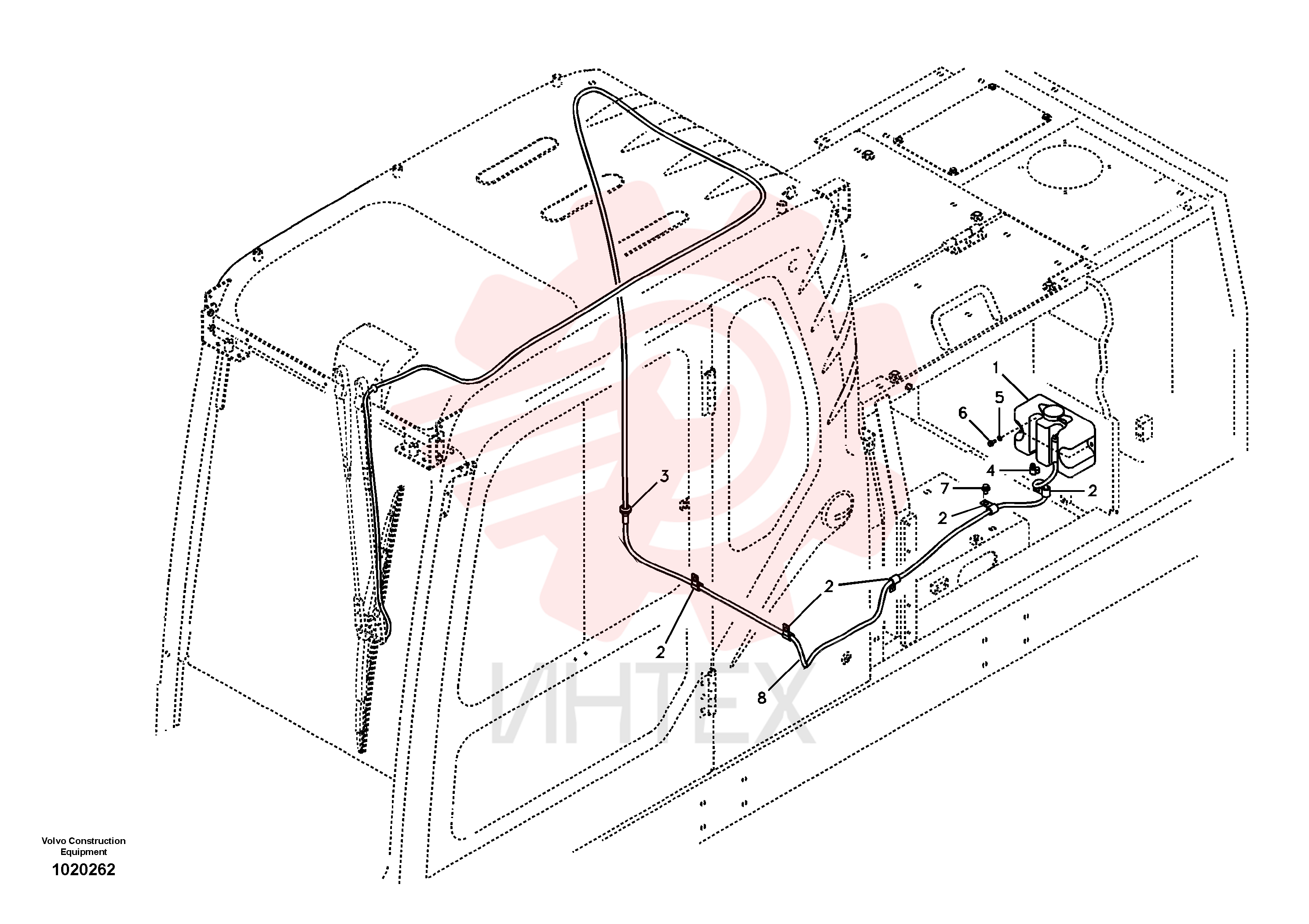 Washer pump VOE 14576412 (1)