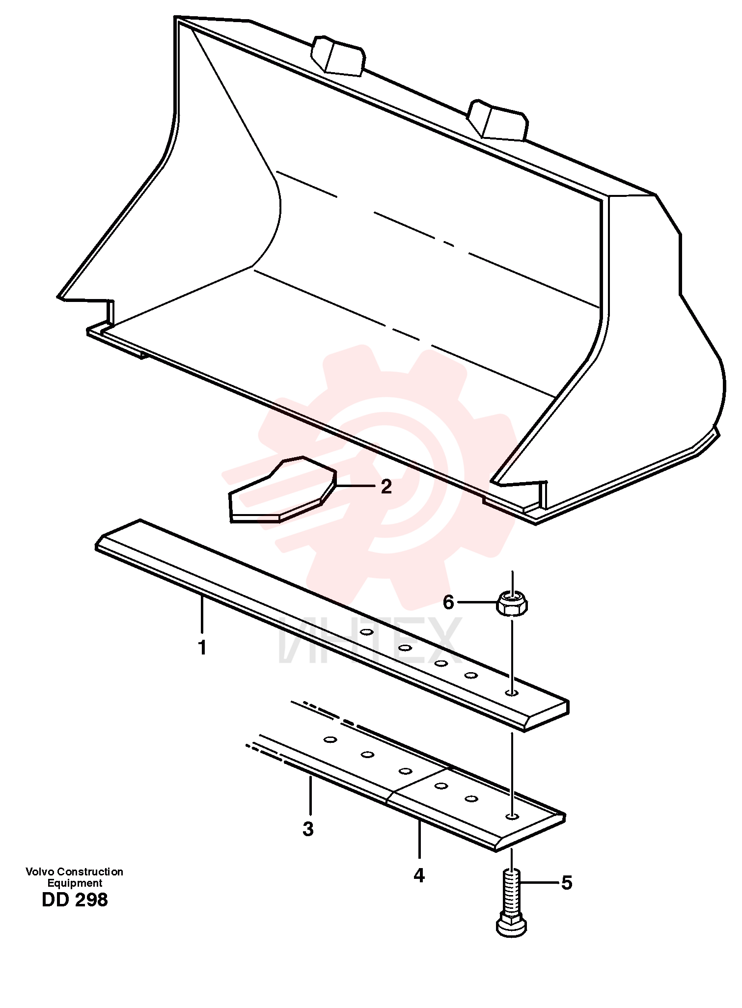 Нож ковша VOE 11082727 (1)