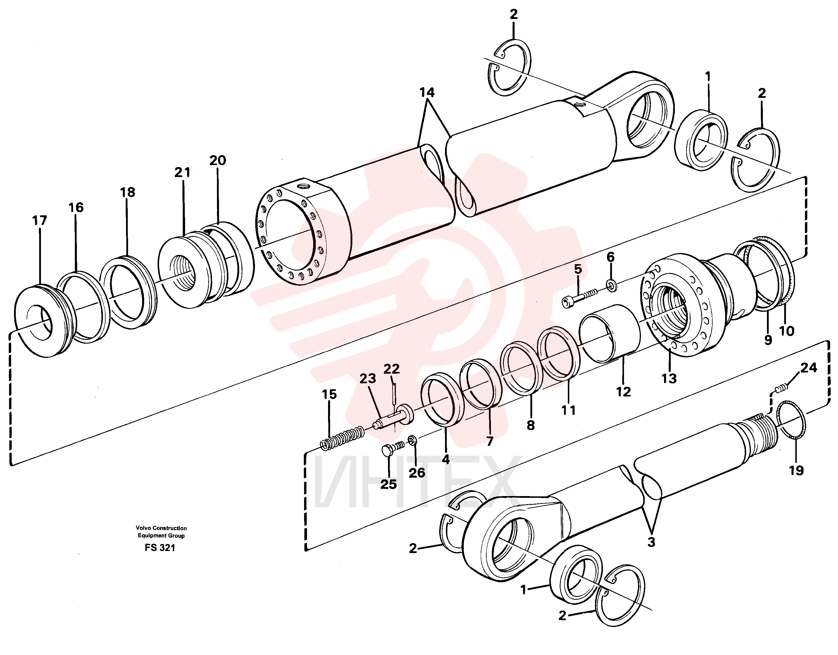 Sealing kit VOE 11999886
